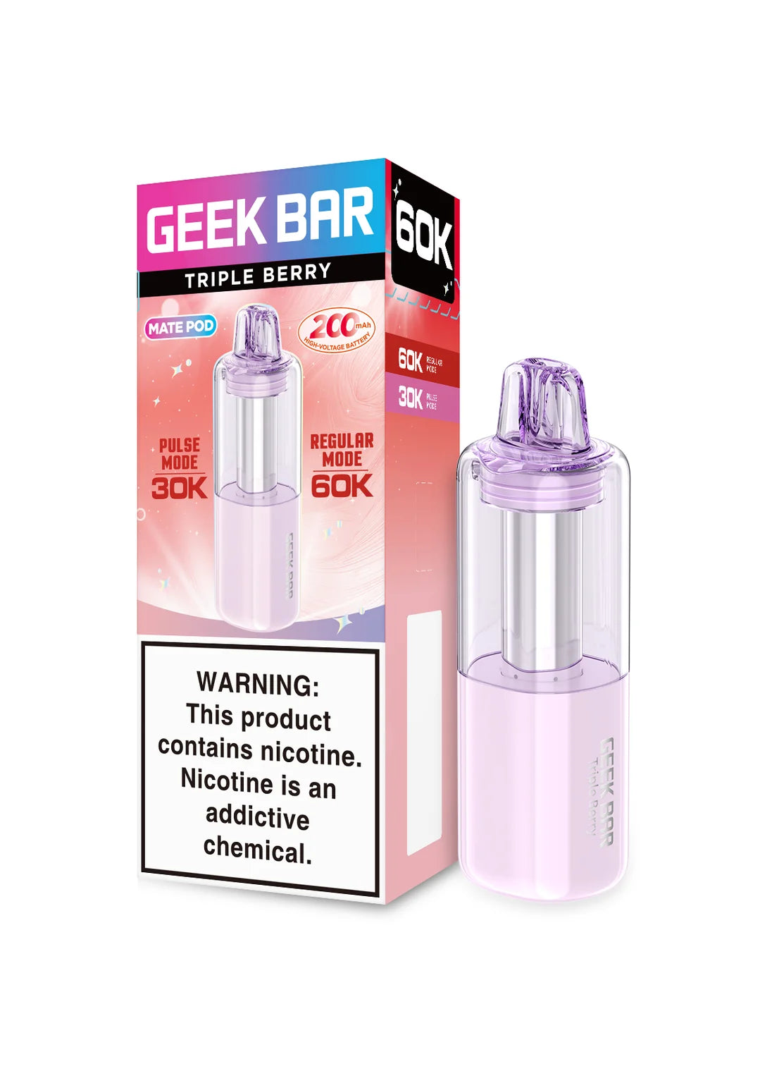 Geek Bar MATE 60K Pod Triple Berry