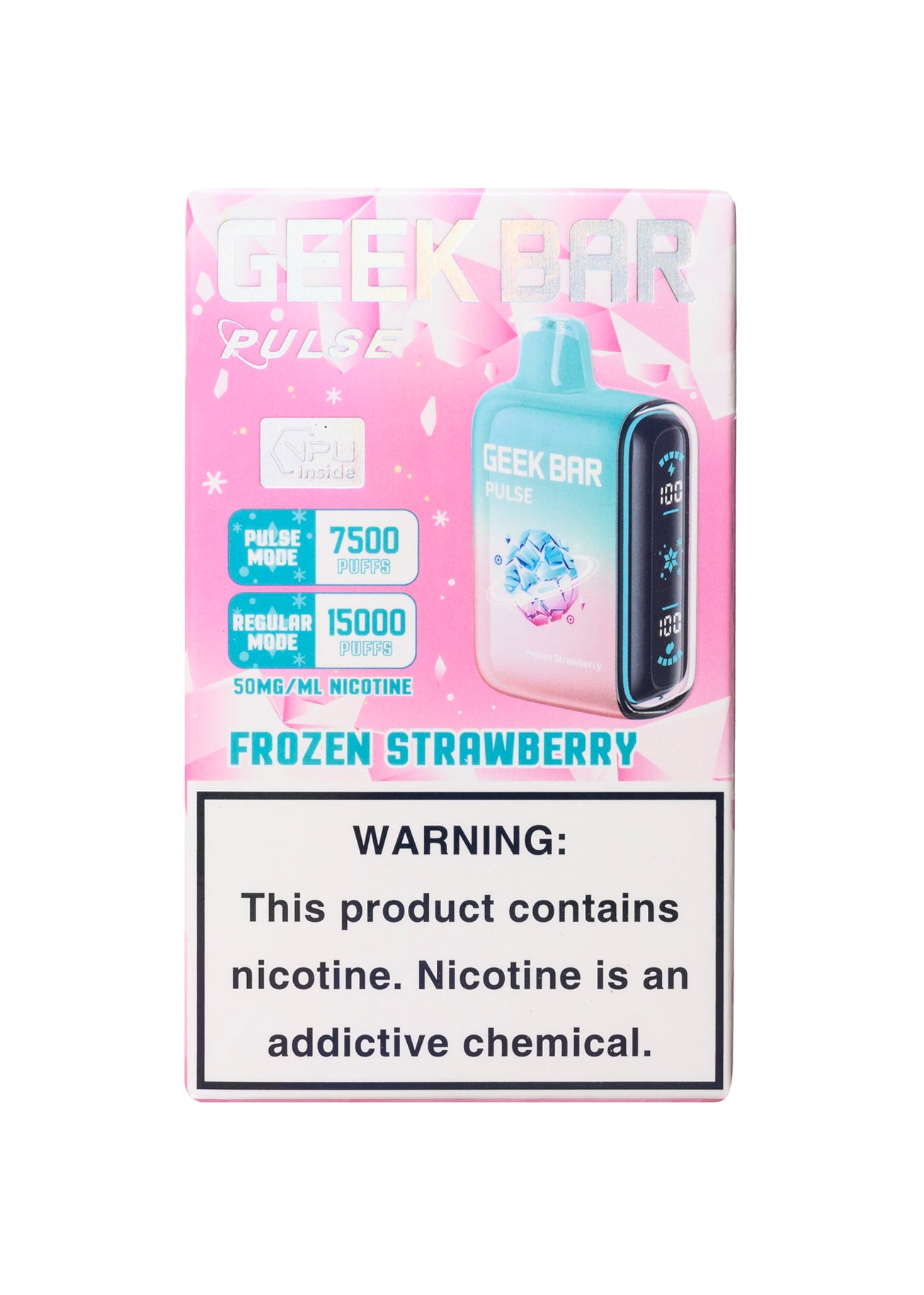 Geek Bar Pulse 15000 Frozen Strawberry | GetPop Geek Bar Pulse 15000 Frozen Strawberry | GetPop