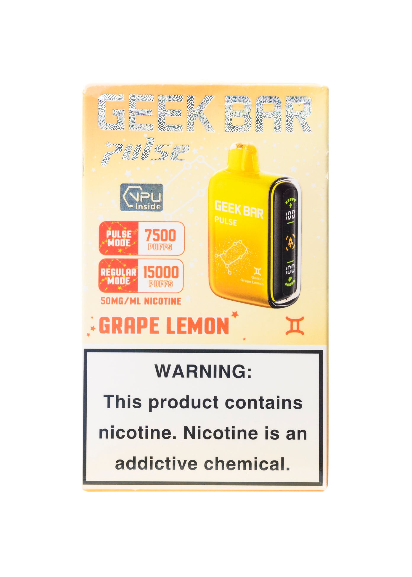 Geek Bar Pulse 15000 Grape Lemon (Gemini) | GetPop 1 | GetPop