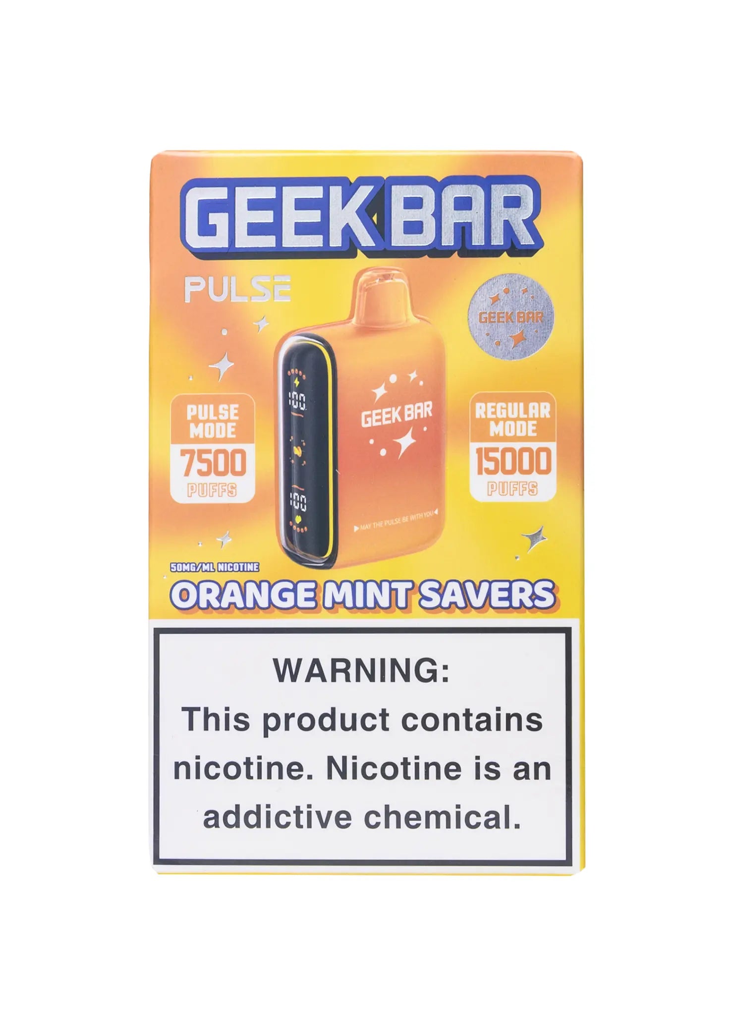 Geek Bar Pulse 15000 Orange Mint Savers | GetPop Geek Bar Pulse 15000 Orange Mint Savers | GetPop