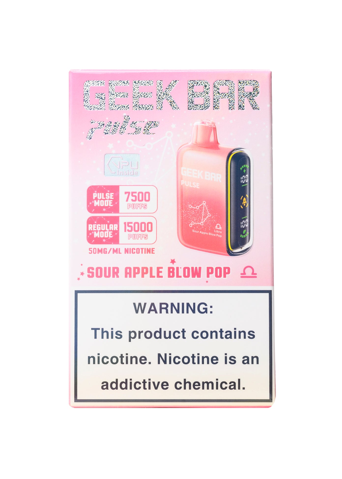 Geek Bar Pulse 15000 Sour Apple Blow Pop (Libra) | GetPop 1 | GetPop