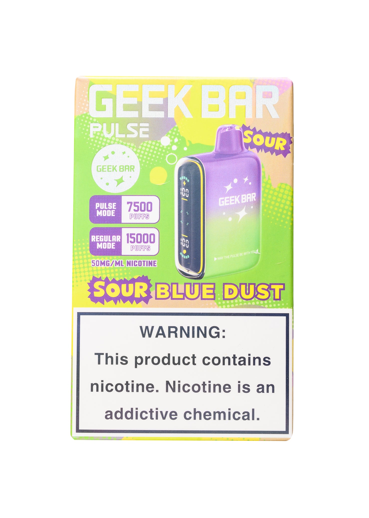 Geek Bar Pulse 15000 Sour Blue Dust | GetPop Geek Bar Pulse 15000 Sour Blue Dust | GetPop