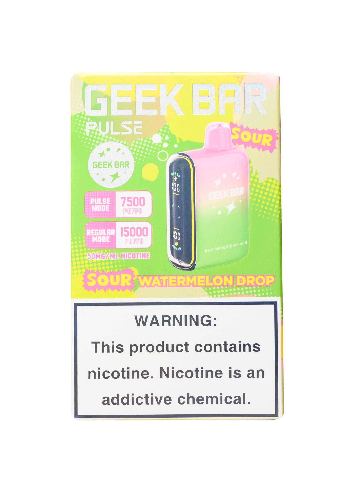 Geek Bar Pulse 15000 Sour Watermelon Drop | GetPop Geek Bar Pulse 15000 Sour Watermelon Drop | GetPop