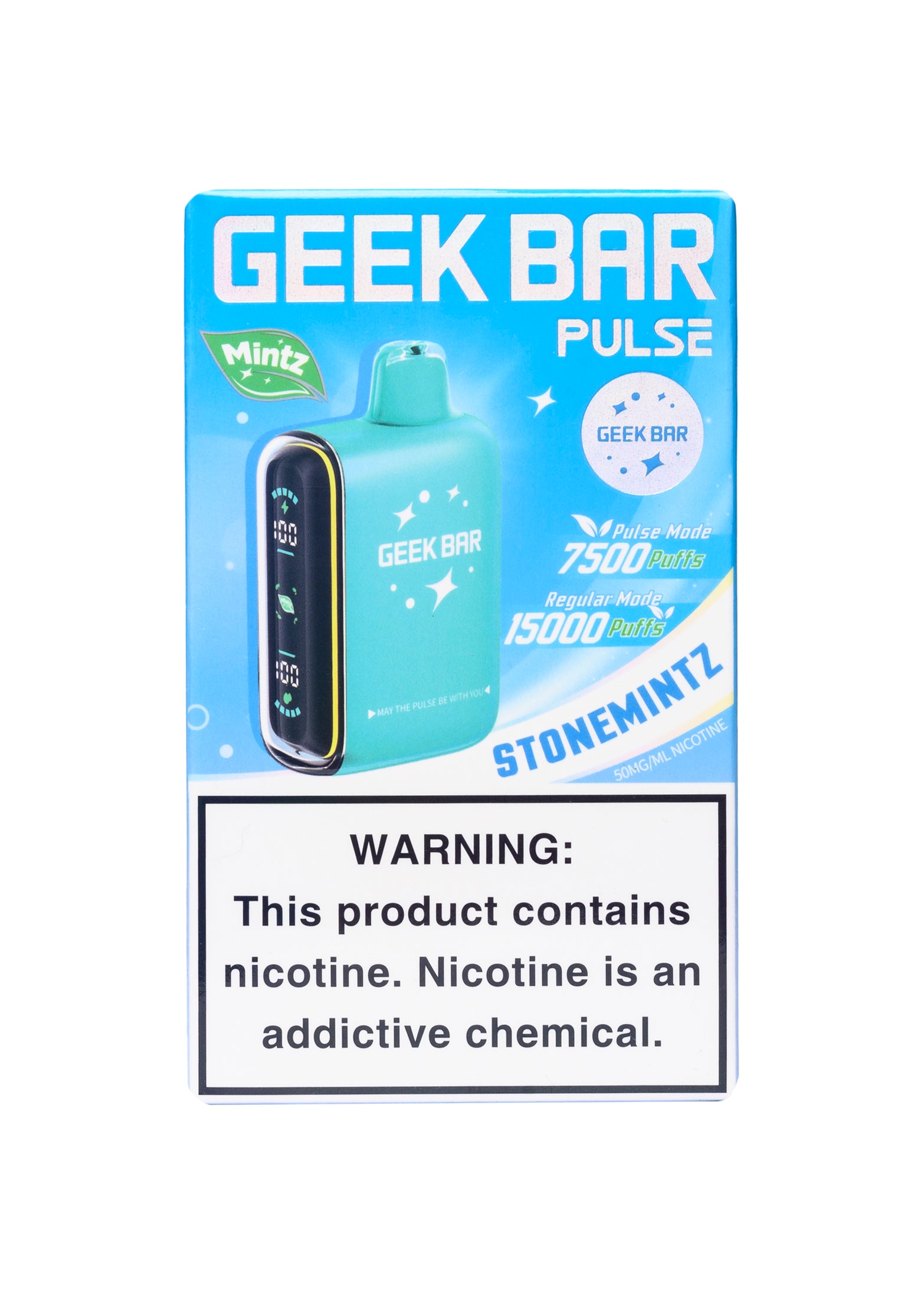 Geek Bar Pulse 15000 StoneMintz | GetPop Geek Bar Pulse 15000 StoneMintz | GetPop
