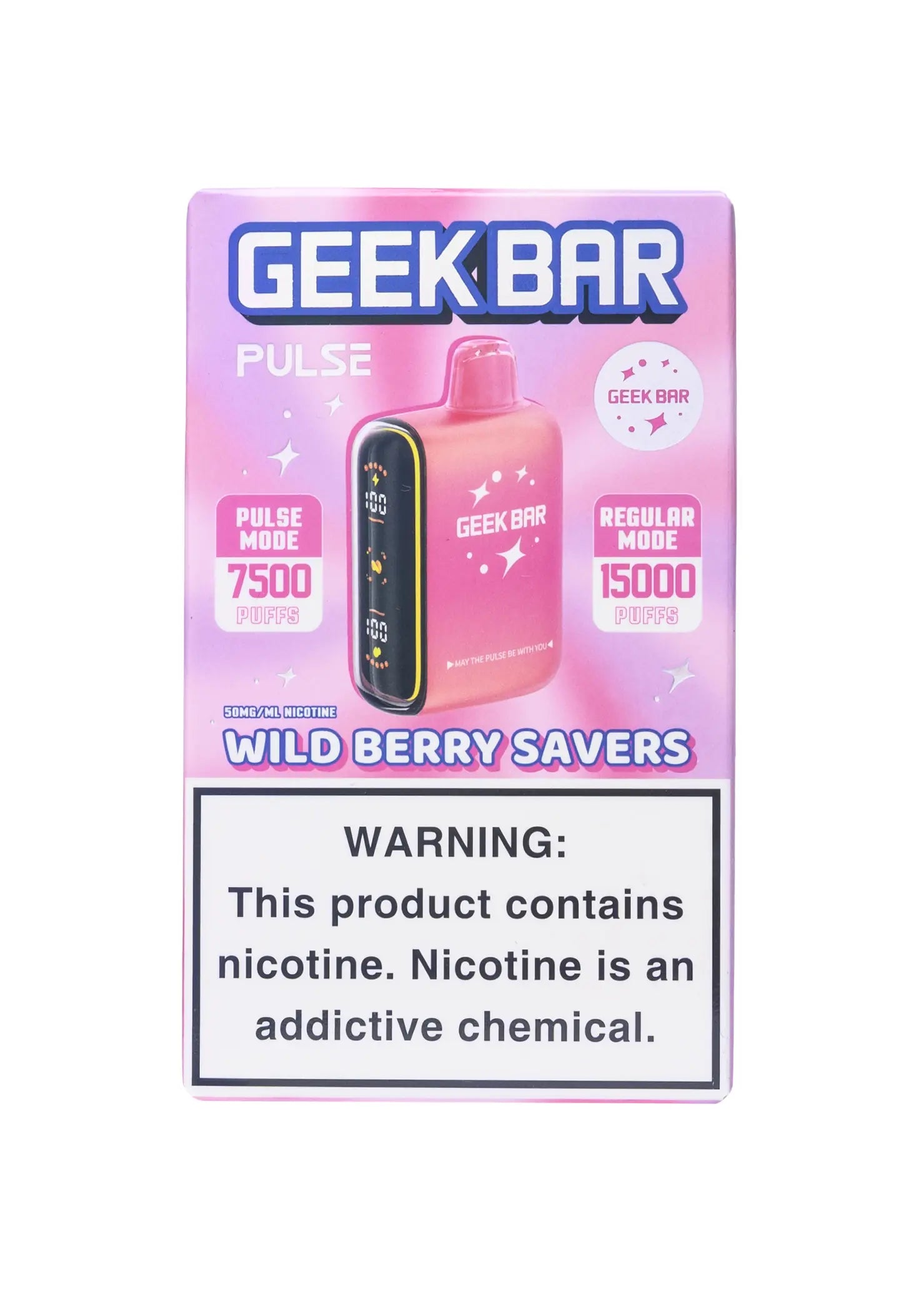 Geek Bar Pulse 15000 Wild Berry Savers | GetPop Geek Bar Pulse 15000 Wild Berry Savers | GetPop