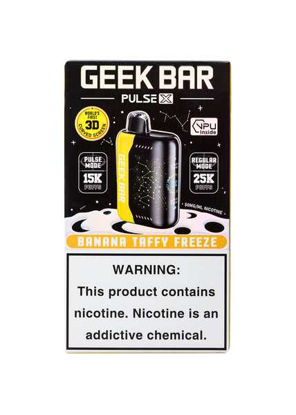 Geek Bar Pulse X 25K Banana Taffy Freeze | GetPop Geek Bar Pulse X 25K Banana Taffy Freeze | GetPop