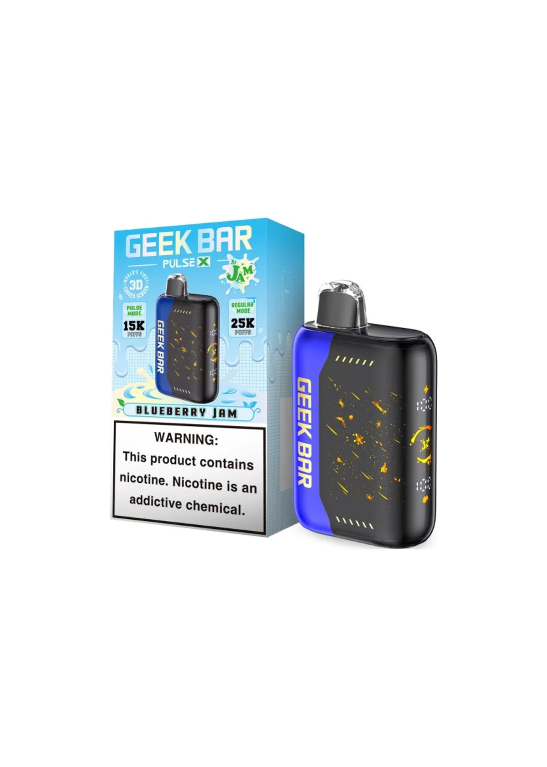 Geek Bar Pulse X 25K Blueberry Jam | GetPop Geek Bar Pulse X 25K Blueberry Jam | GetPop