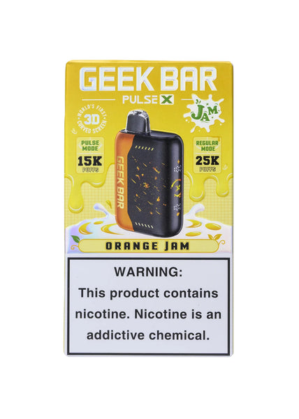 Geek Bar Pulse X 25K Orange Jam | GetPop Geek Bar Pulse X 25K Orange Jam | GetPop