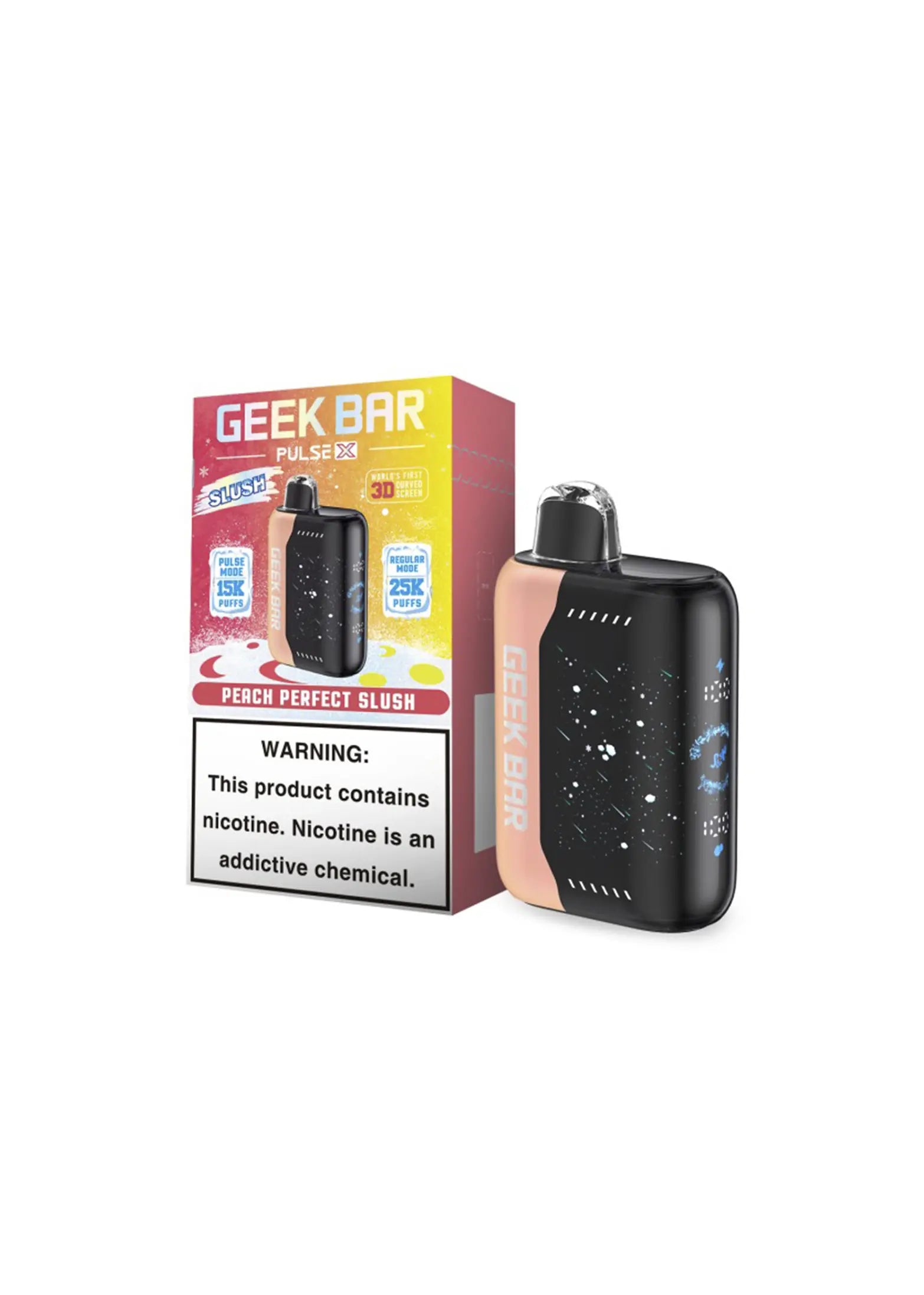 Geek Bar Pulse X 25K Peach Perfect Slush | GetPop Geek Bar Pulse X 25K Peach Perfect Slush | GetPop