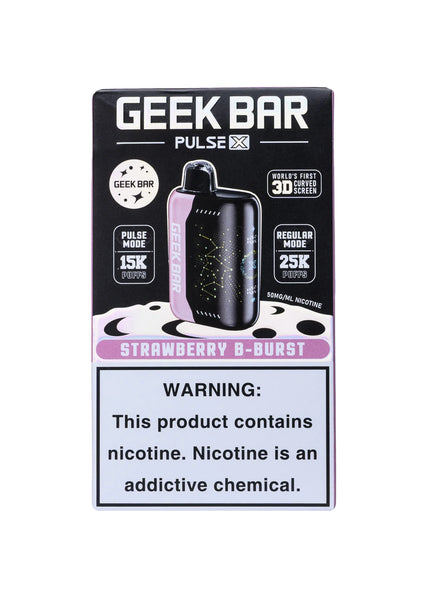 Geek Bar Pulse X 25K Strawberry B-Burst / Strawberry B-Pop | GetPop Geek Bar Pulse X 25K Strawberry B-Burst / Strawberry B-Pop | GetPop