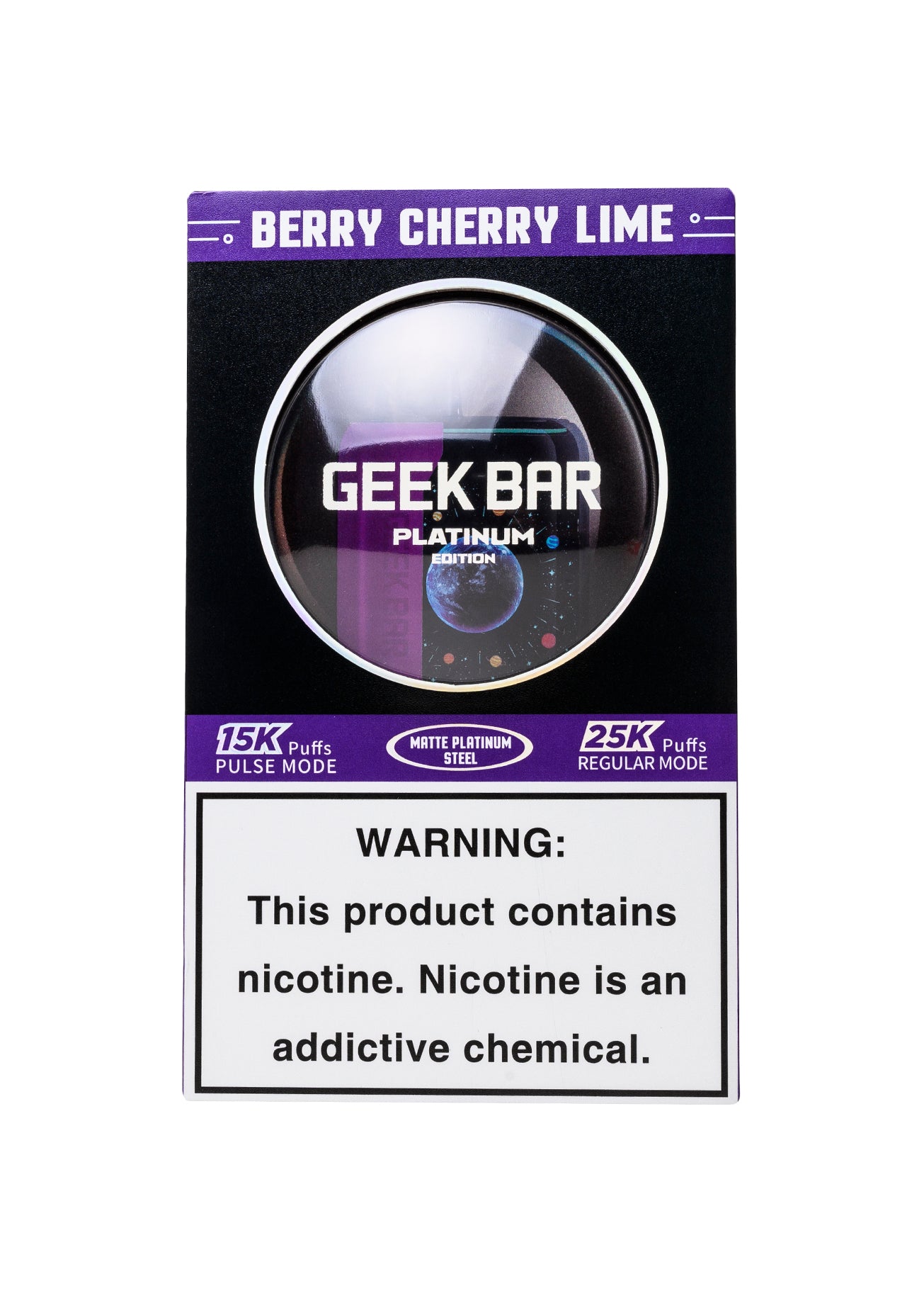 Geek Bar Pulse X Platinum Edition 25K Berry Cherry Lime | GetPop Geek Bar Pulse X Platinum Edition 25K Berry Cherry Lime | GetPop
