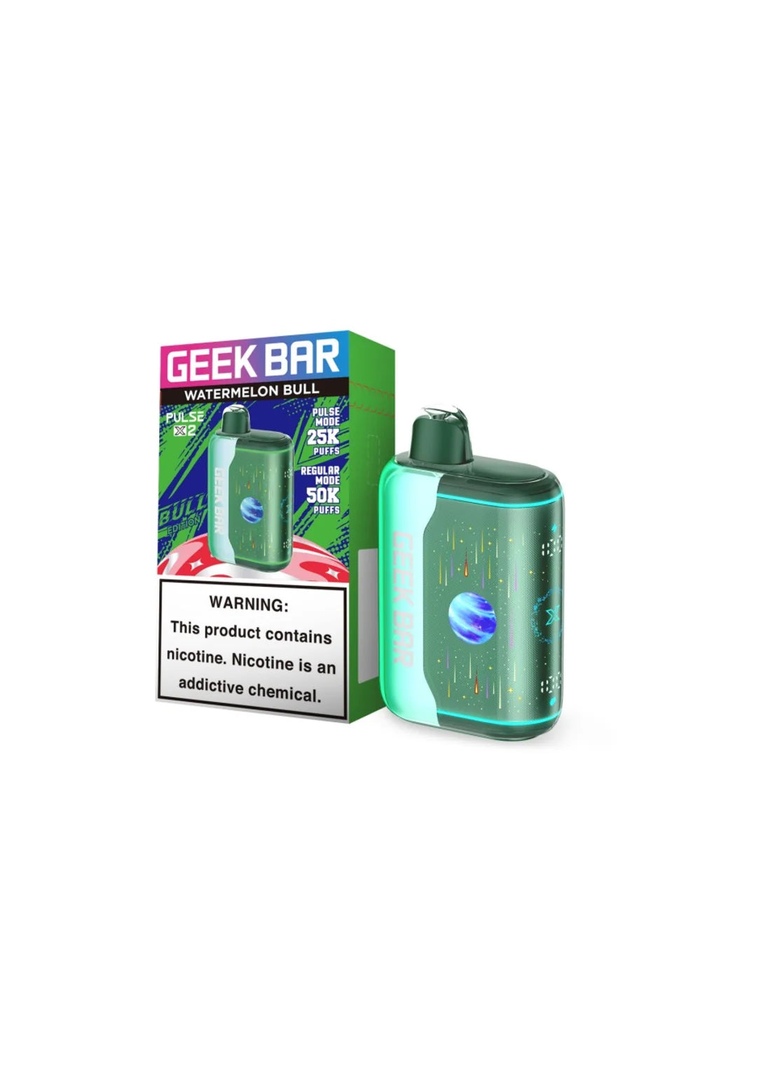 Geek Bar Pulse X2 50K Watermelon Bull