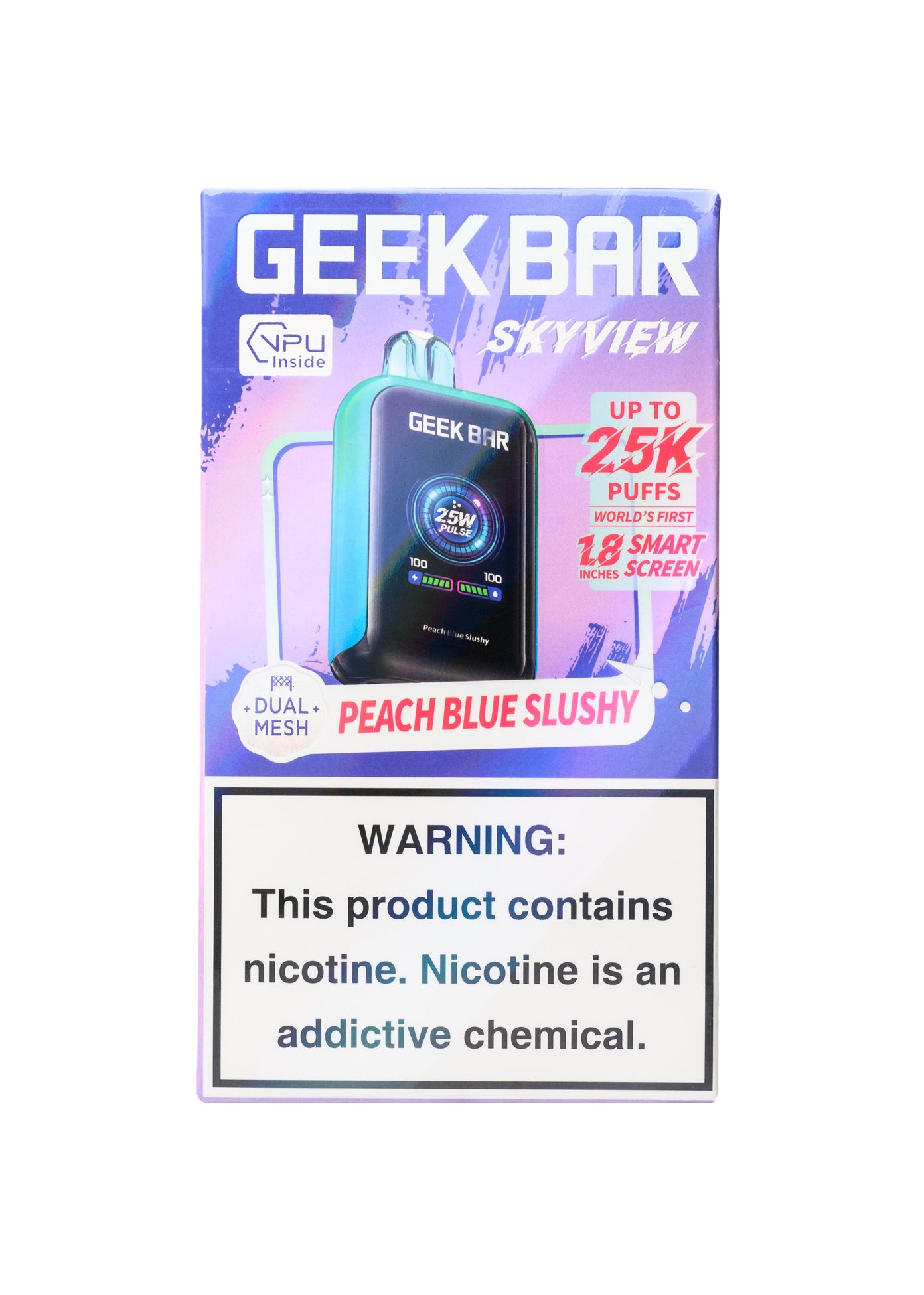 Geek Bar Skyview 25K Peach Blue Slushy | GetPop Geek Bar Skyview 25K Peach Blue Slushy | GetPop