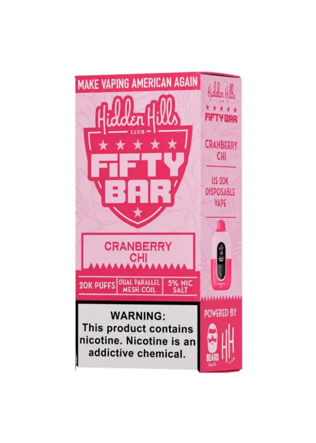 Hidden Hills x Fifty Bar 20K Cranberry Chi