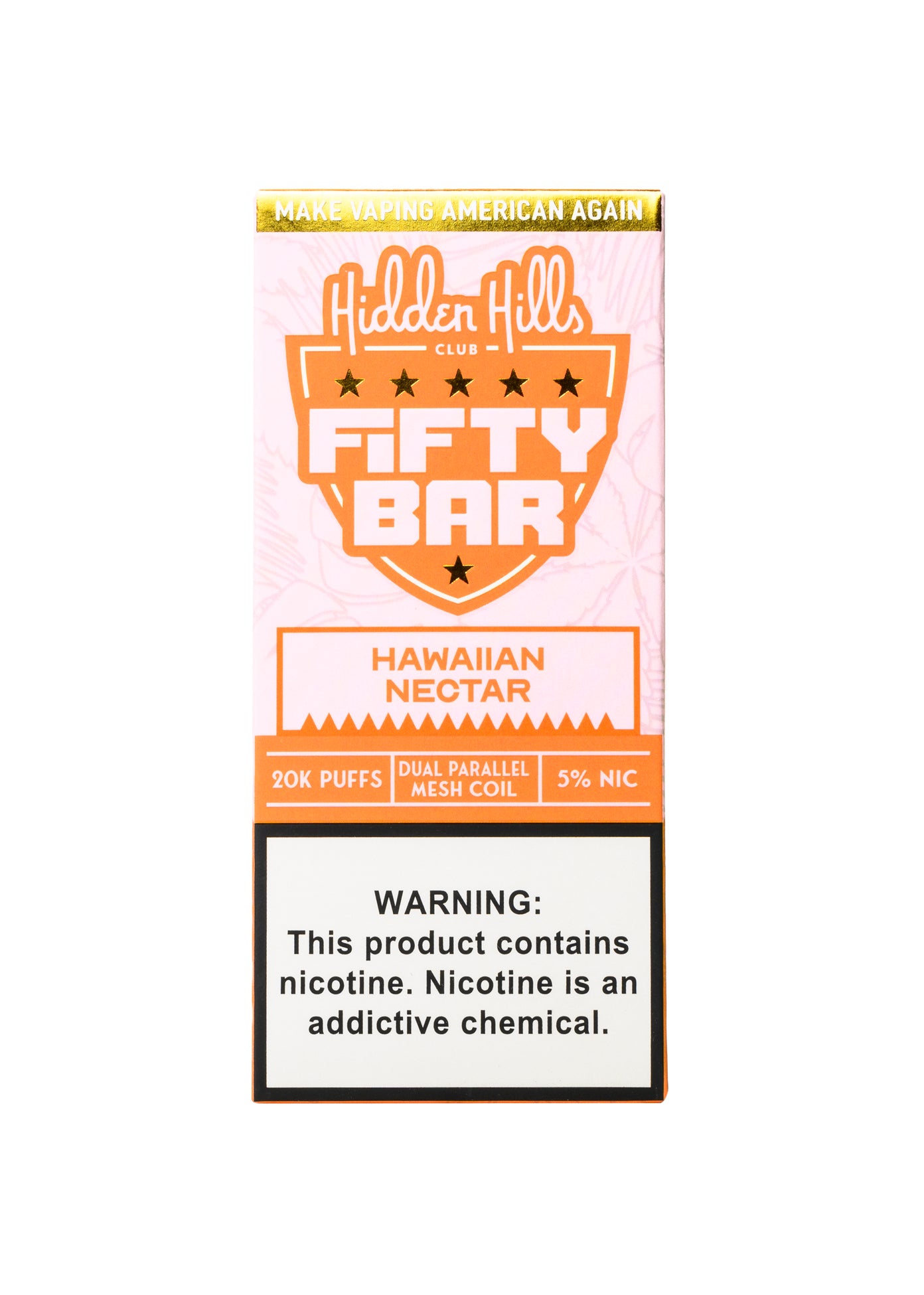 fifty bar vape hawaiian nectar Hawaiian Nectar Hidden Hills X Fifty Bar Disposable Vape main image 1