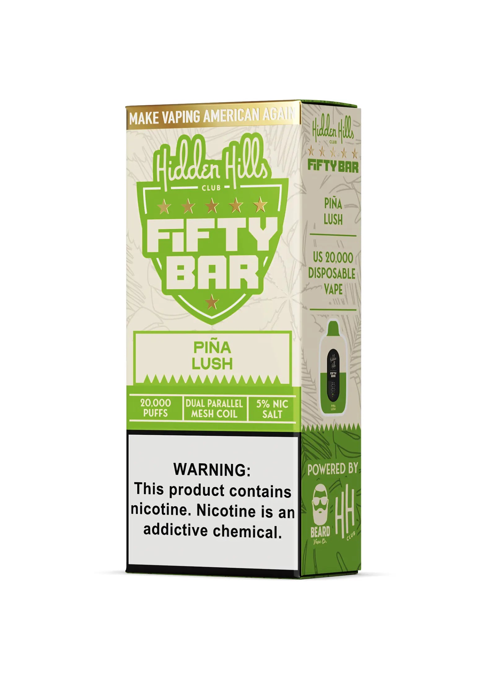 how much is elf bar vape 5-Pack] Hidden Hills x Fifty Bar 20K Disposable $79.95