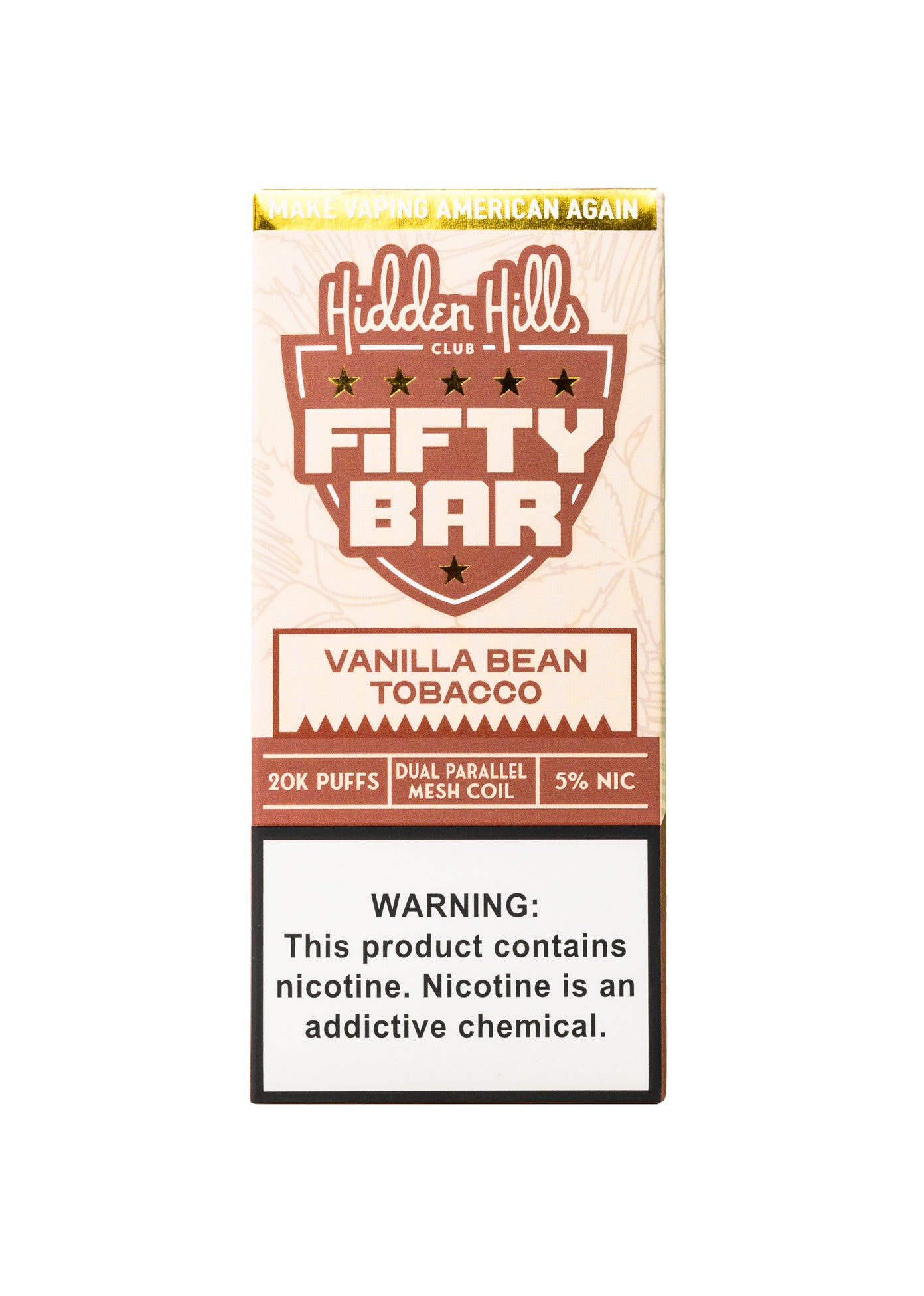 Hidden Hills x Fifty Bar 20K Vanilla Bean Tobacco