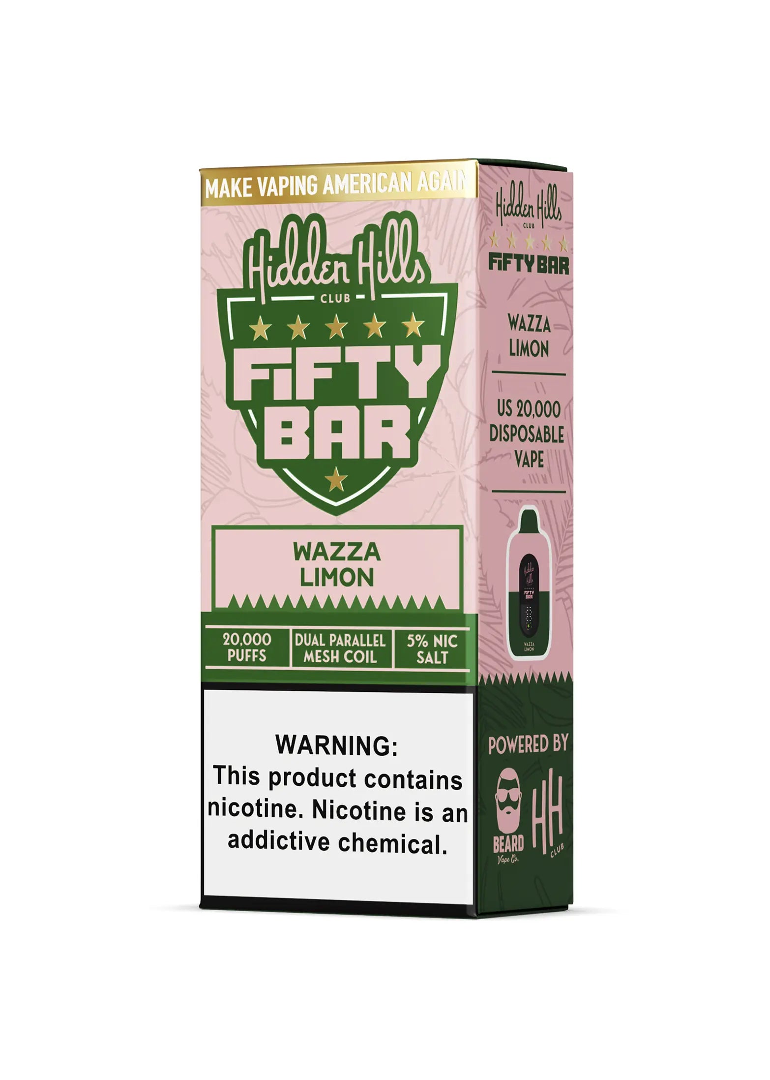 Hidden Hills x Fifty Bar 20K Wazza Limon | GetPop Hidden Hills x Fifty Bar 20K Wazza Limon | GetPop