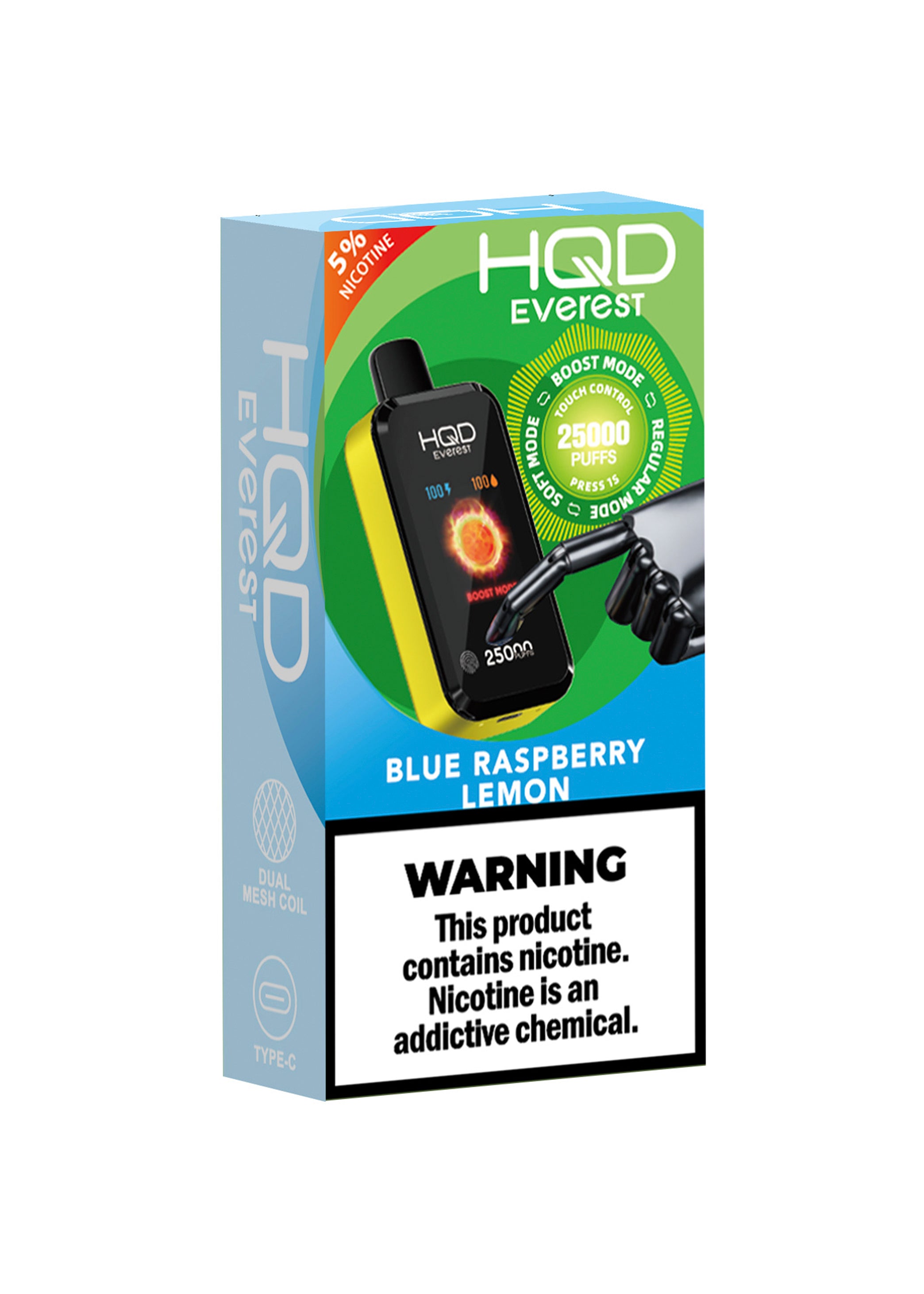 HQD Cuvie Everest 25K Blue Raspberry Lemon | GetPop