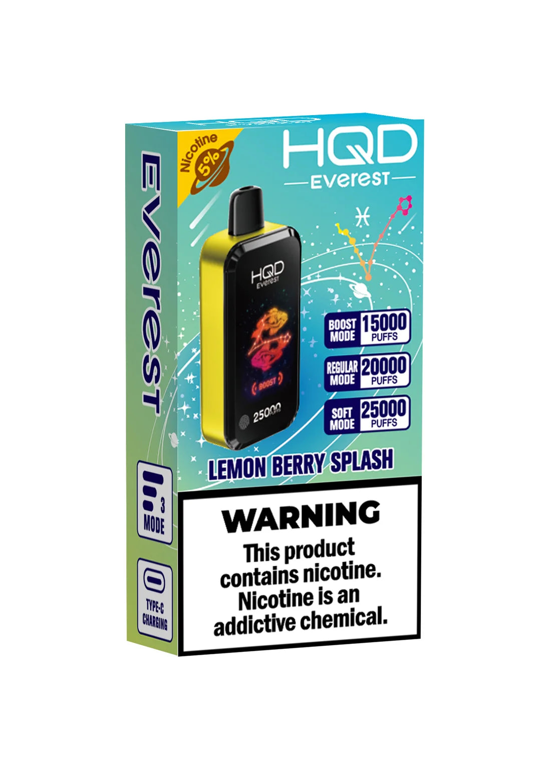 HQD Cuvie Everest 25K Lemon Berry Splash