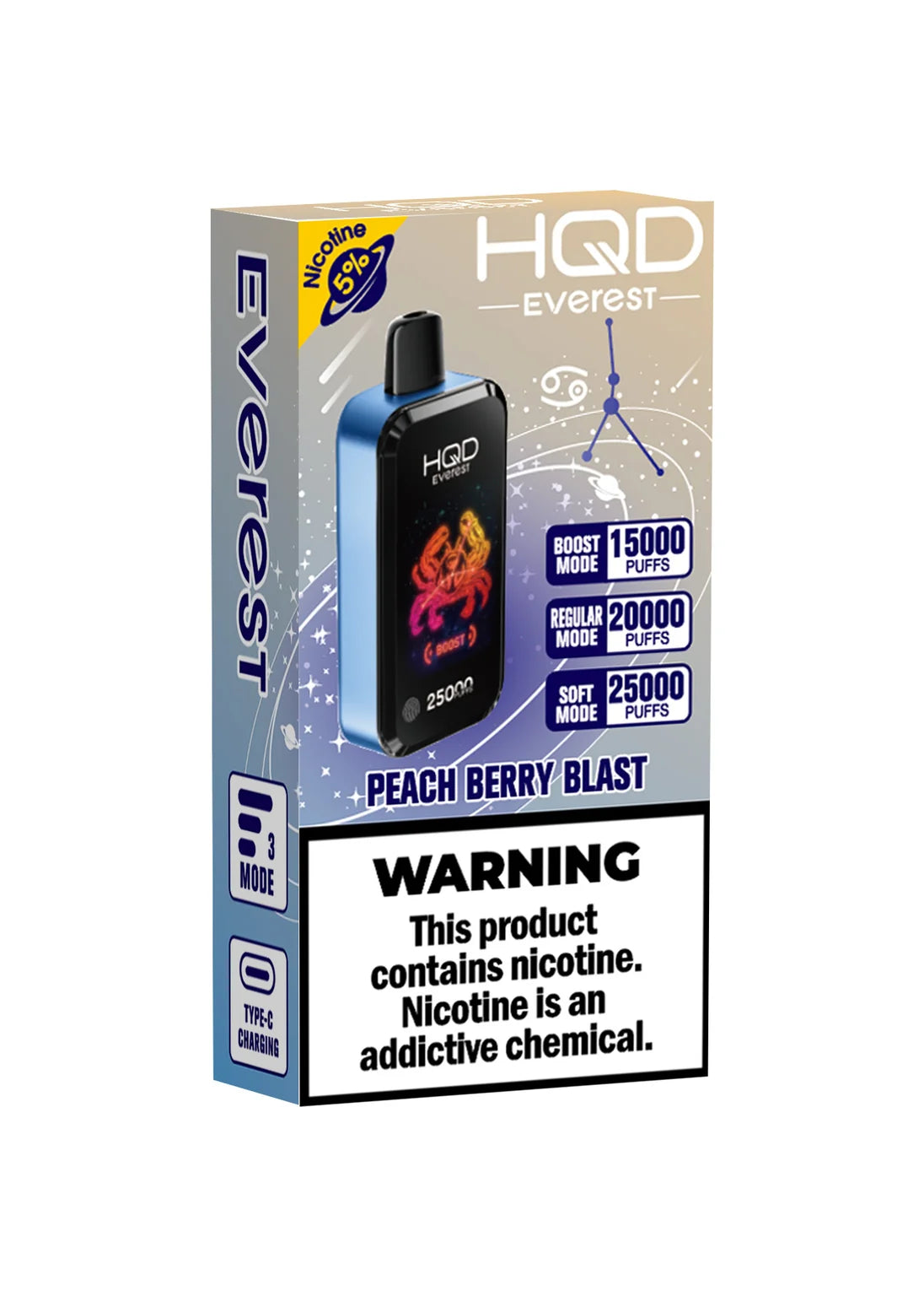 HQD Cuvie Everest 25K Peach Berry Blast