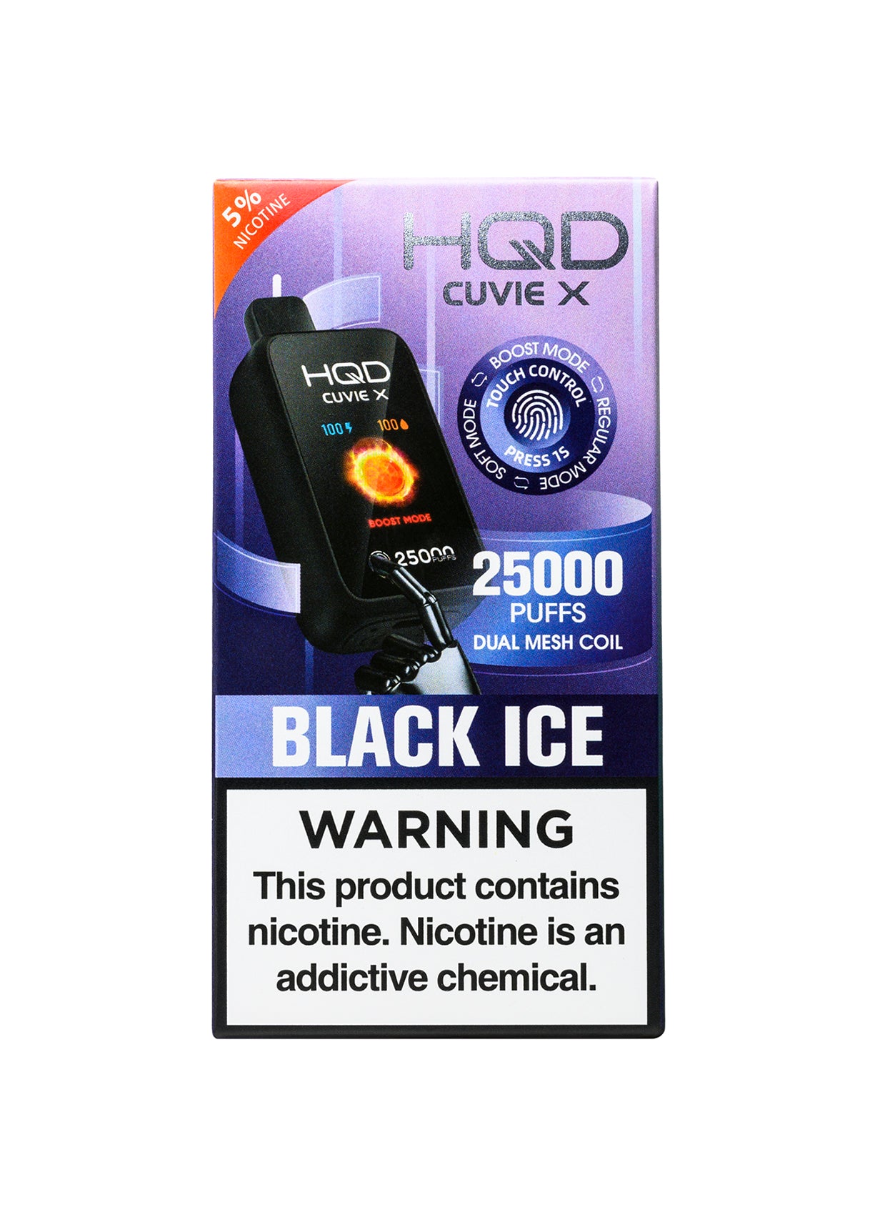 HQD Cuvie X 25000 Black Ice