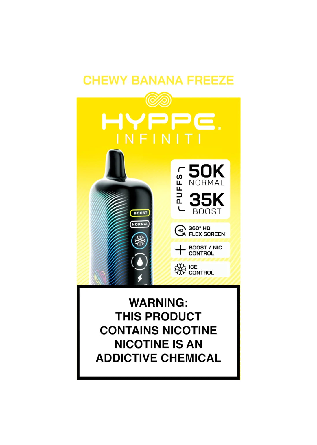 Hyppe Infiniti 50K Chewy Banana Freeze