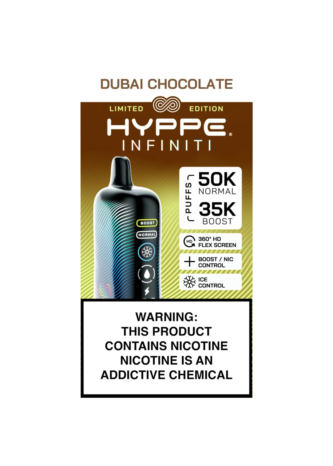 Hyppe Infiniti 50K Dubai Chocolate