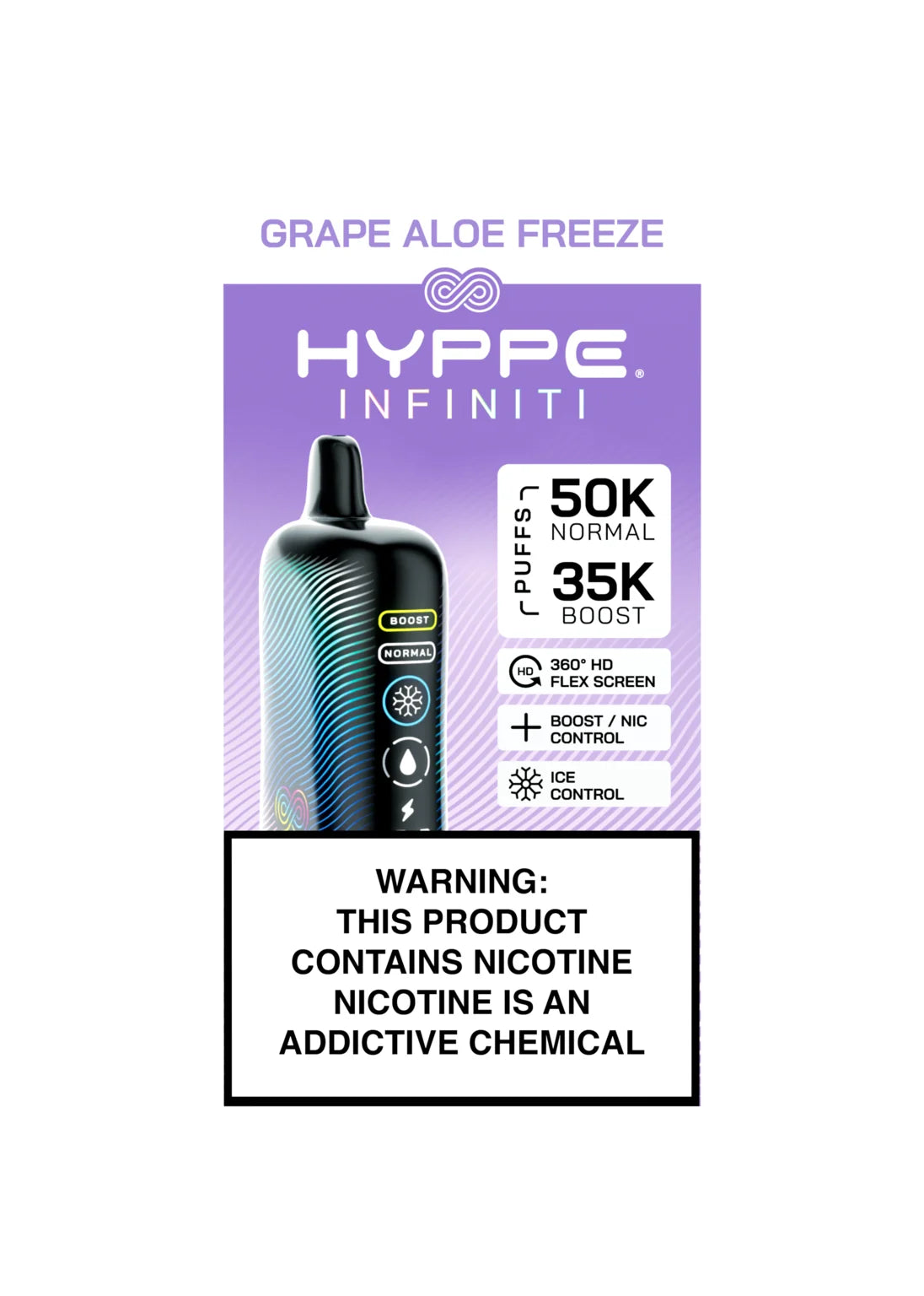 Hyppe Infiniti 50K Grape Aloe Freeze