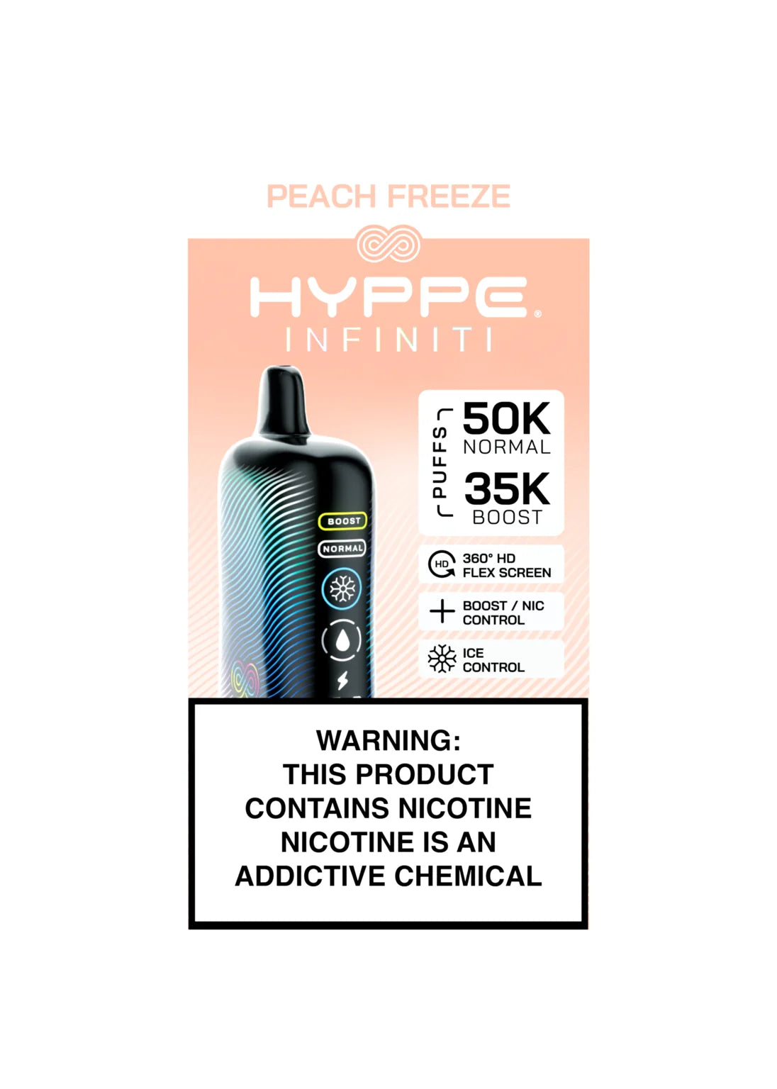 Hyppe Infiniti 50K Peach Freeze