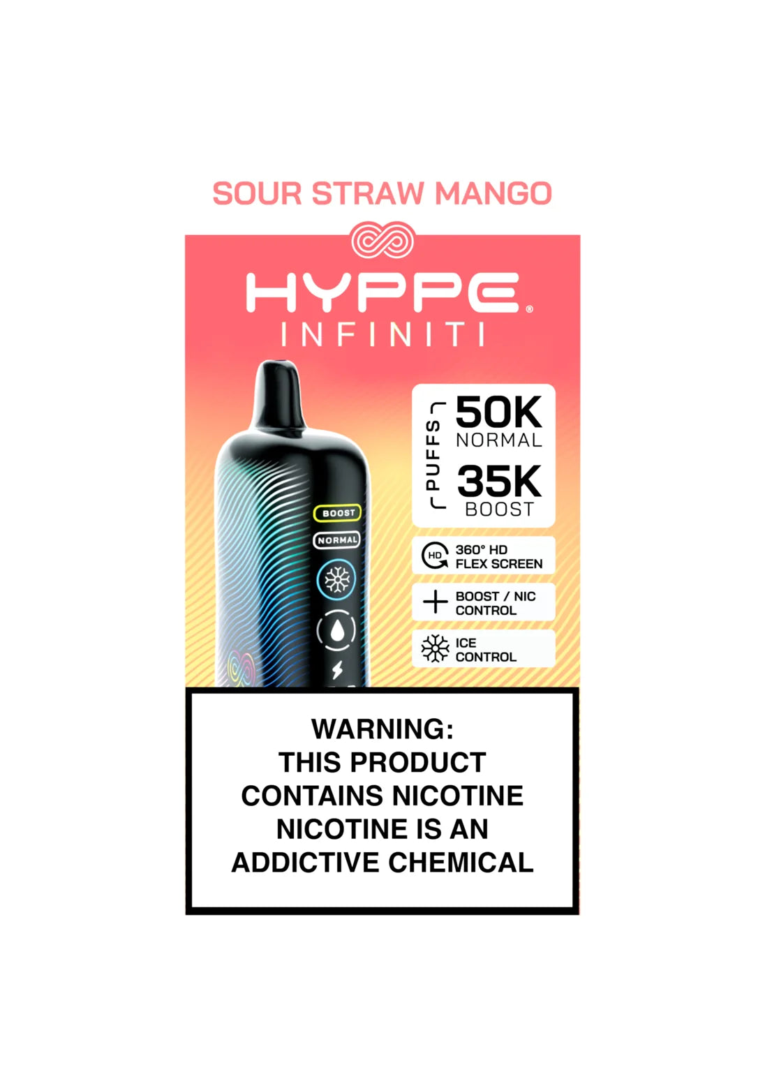 Hyppe Infiniti 50K Sour Straw Mango