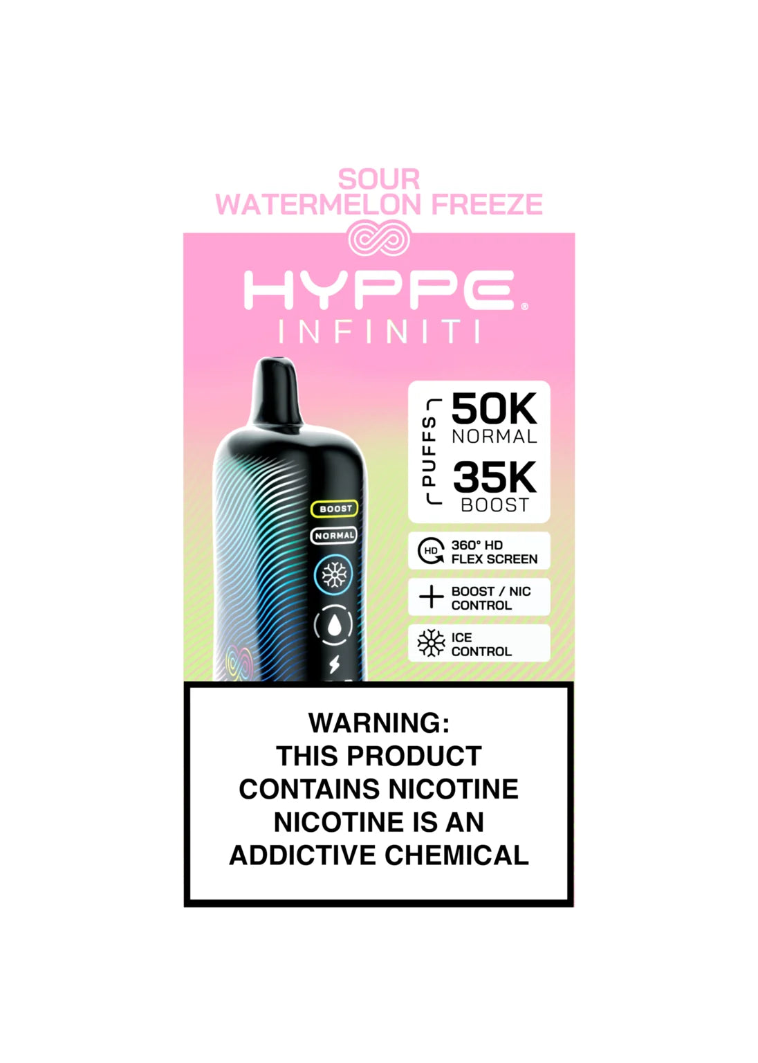 Hyppe Infiniti 50K Sour Watermelon Freeze