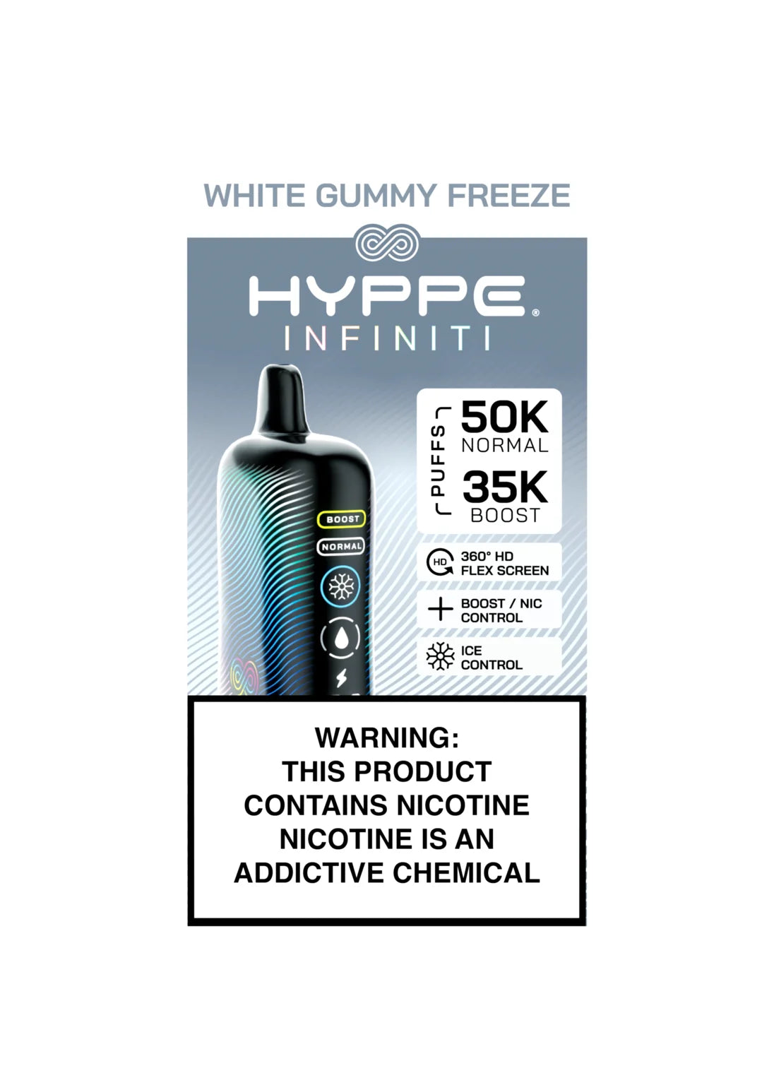 Hyppe Infiniti 50K White Gummy Freeze