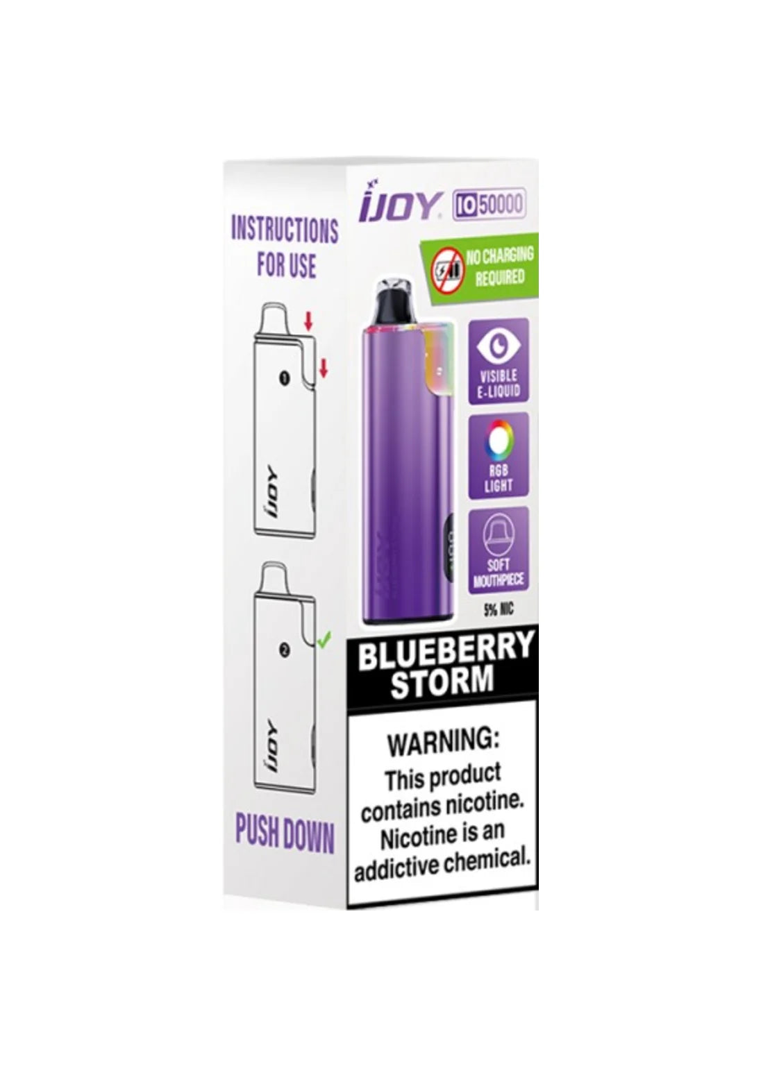 iJoy Bar IO50000 Blueberry Storm