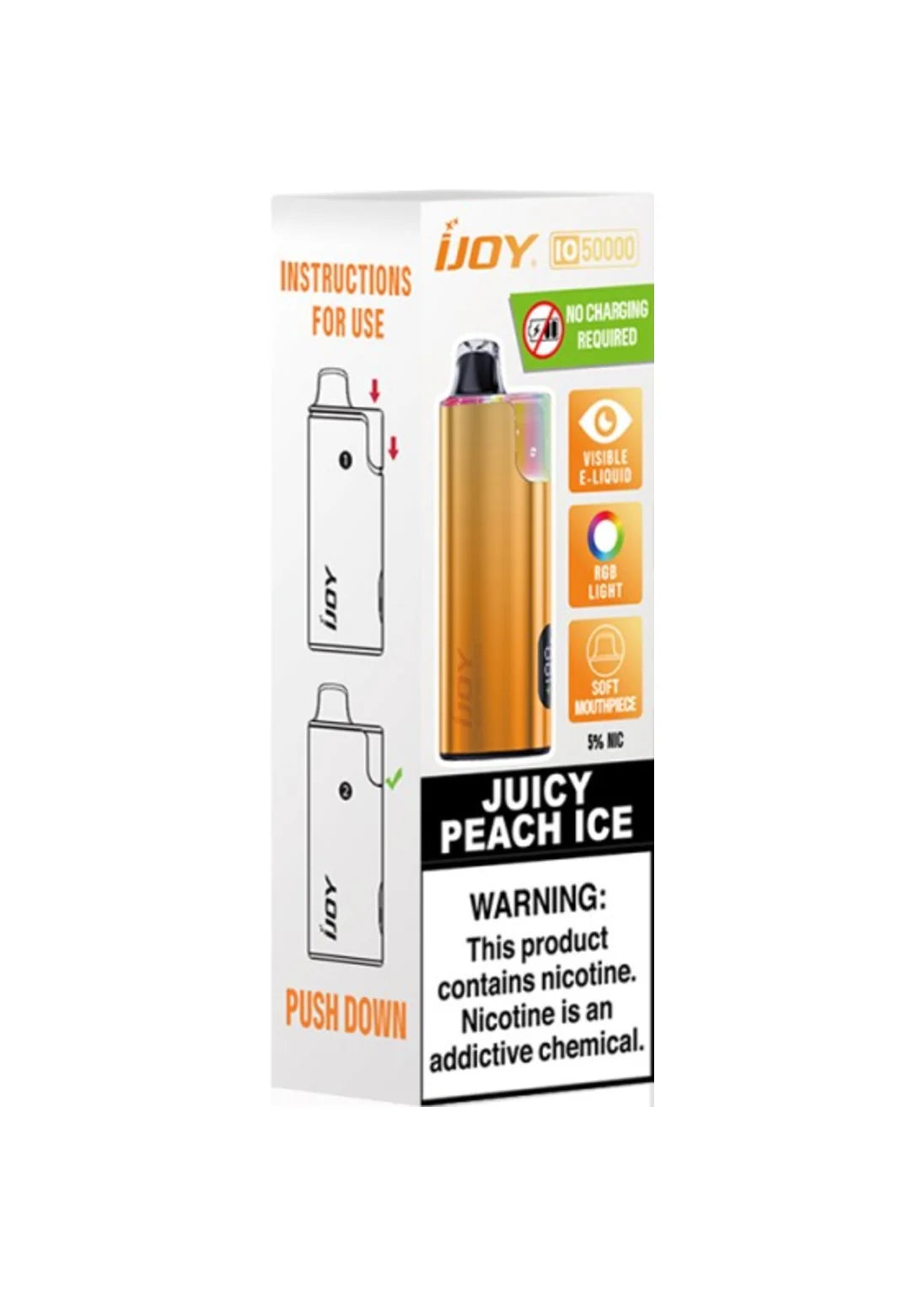 iJoy Bar IO50000 Juicy Peach Ice