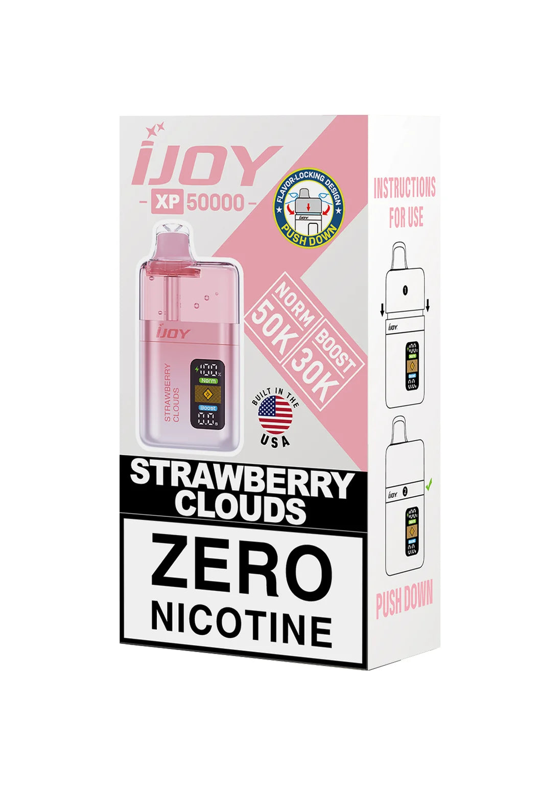 iJoy XP50000 ZERO Strawberry Clouds 0%