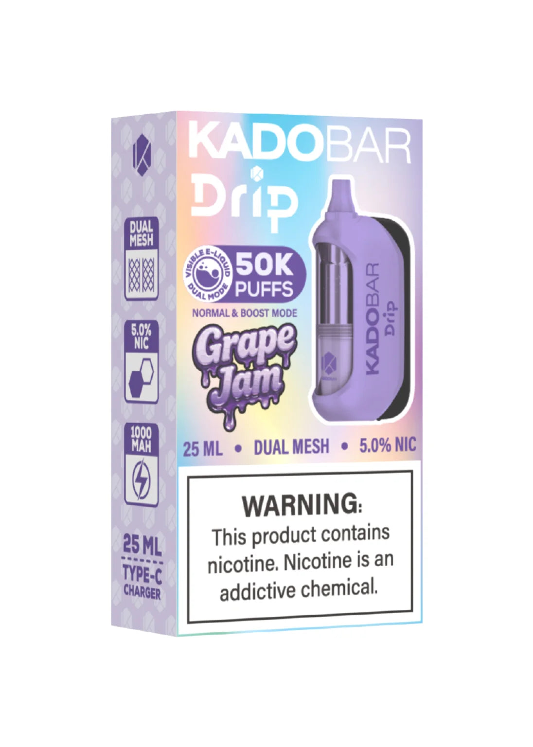 Kado Bar Drip 50K Grape Jam