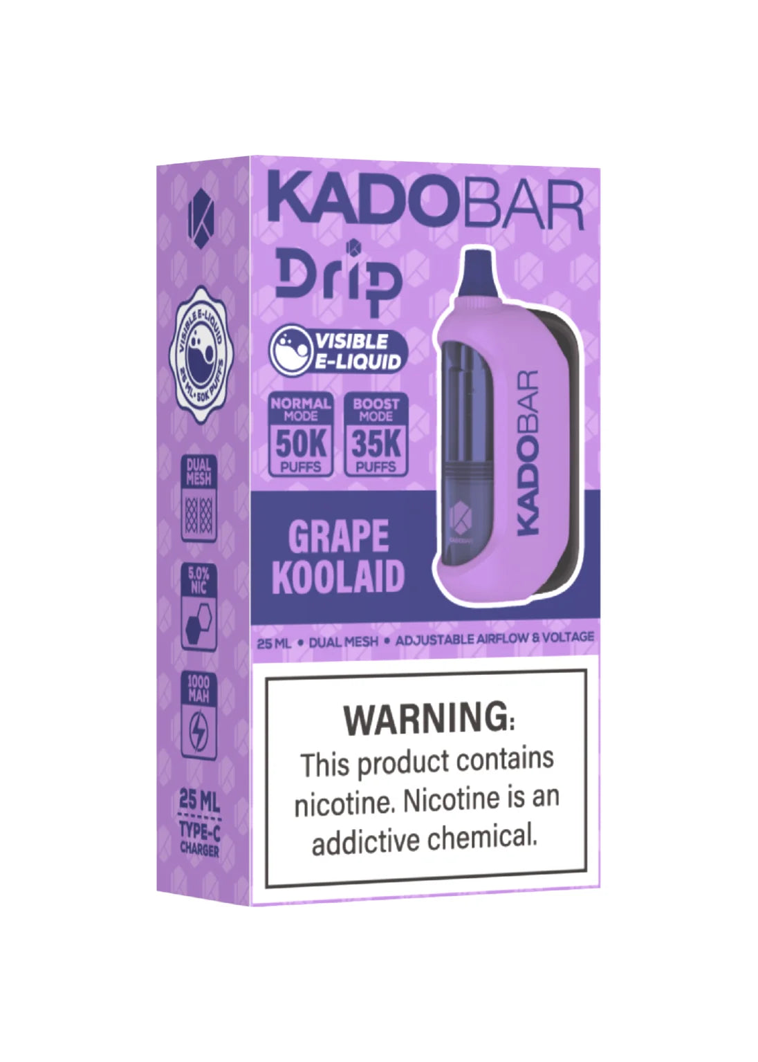 Kado Bar Drip 50K Grape Koolaid