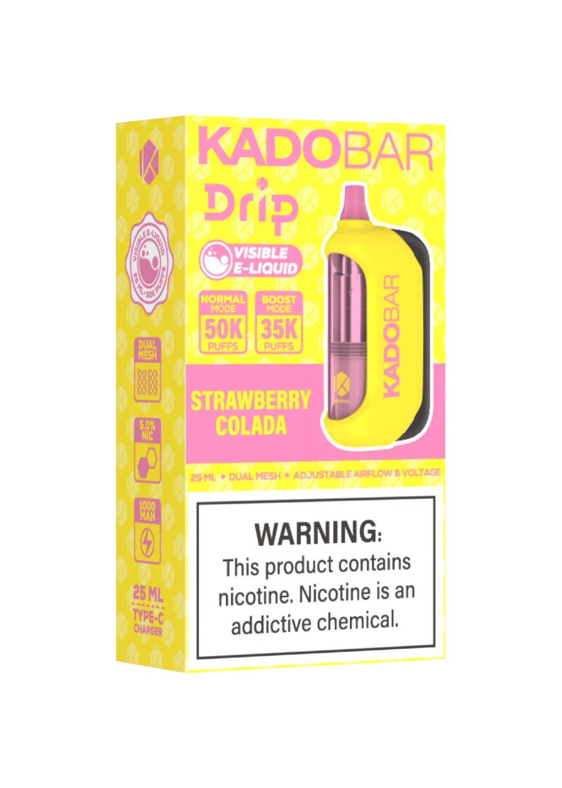 Kado Bar Drip 50K Strawberry Colada