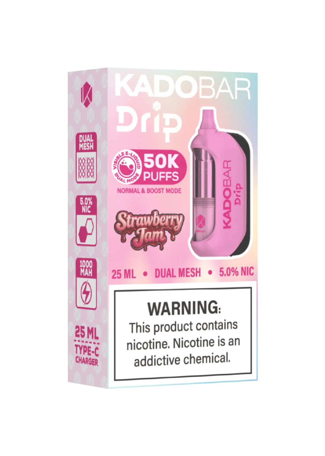 Kado Bar Drip 50K Strawberry Jam
