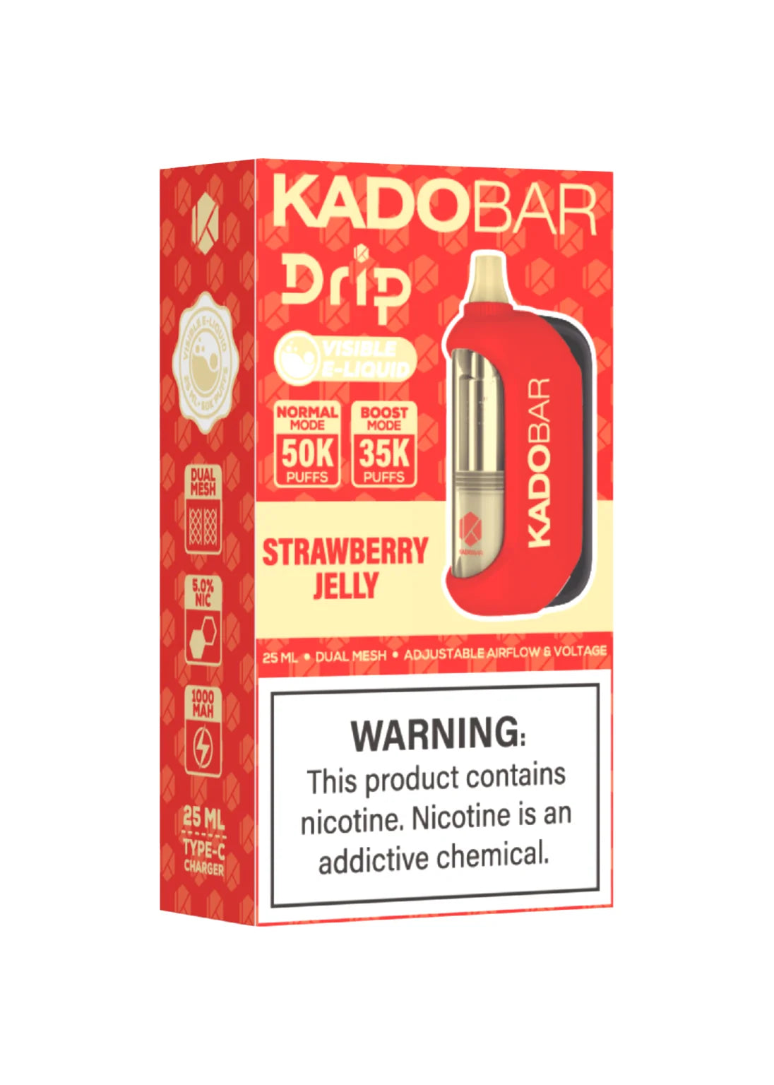 Kado Bar Drip 50K Strawberry Jelly