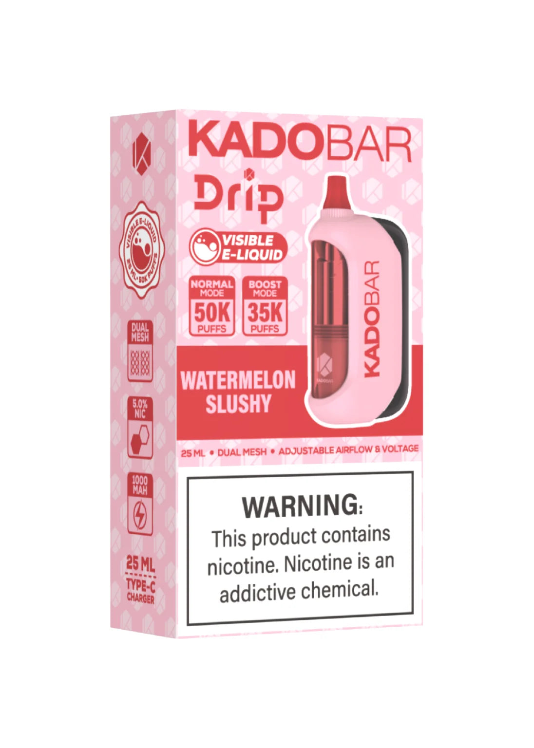 Kado Bar Drip 50K Watermelon Slushy
