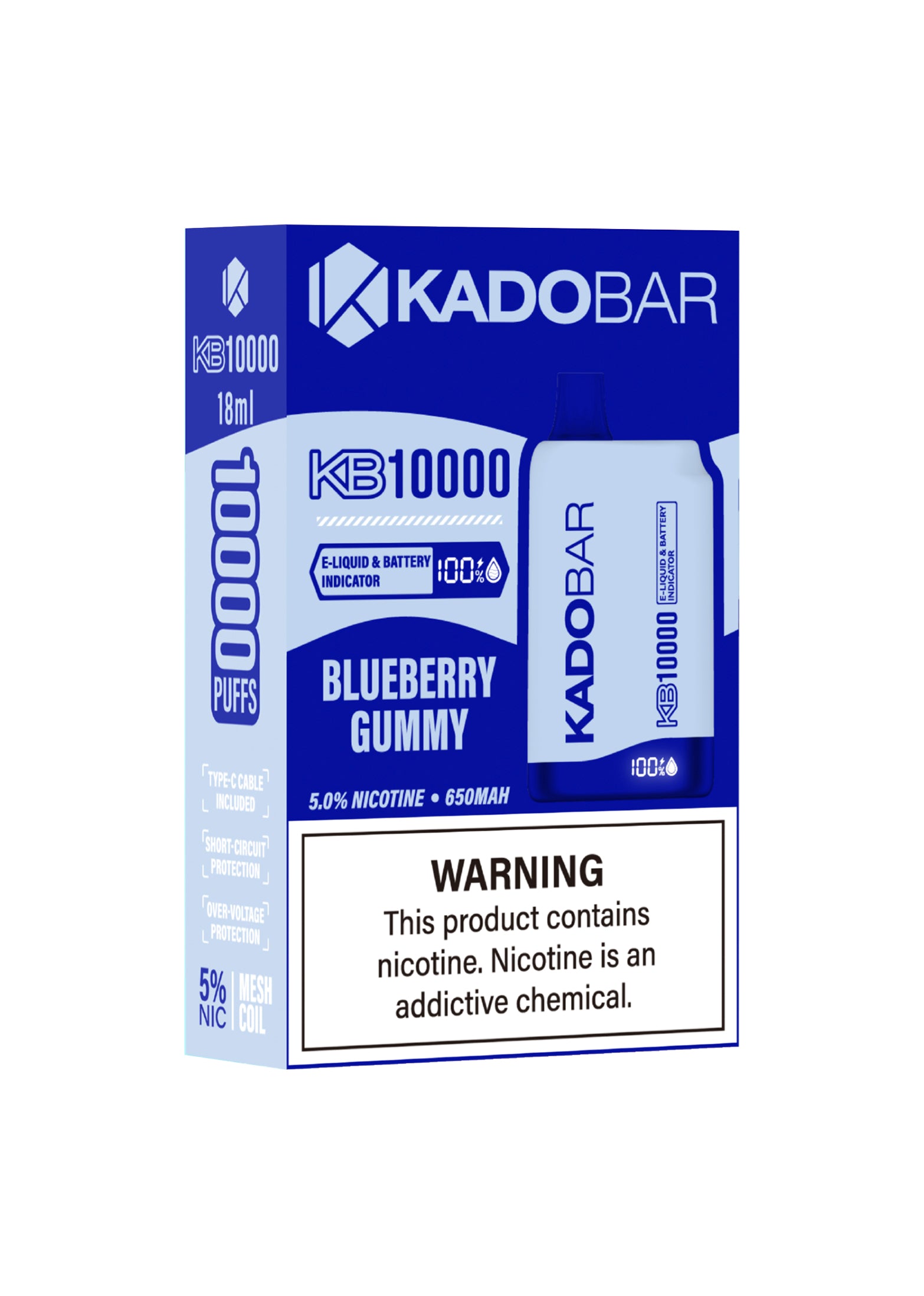 Kado Bar KB10000 Blueberry Gummy | GetPop Kado Bar KB10000 Blueberry Gummy | GetPop