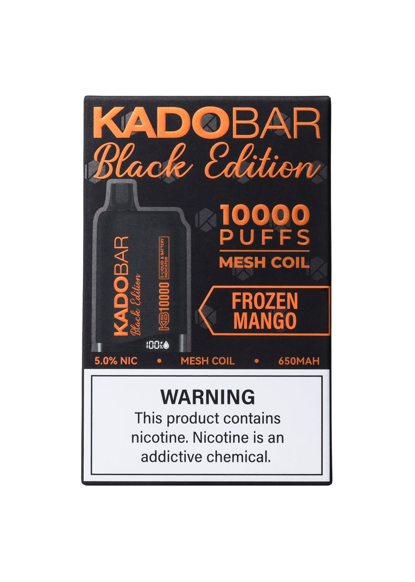 kado bar 10000 puffs disposable vape Kado Bar KB10000 Frozen Mango