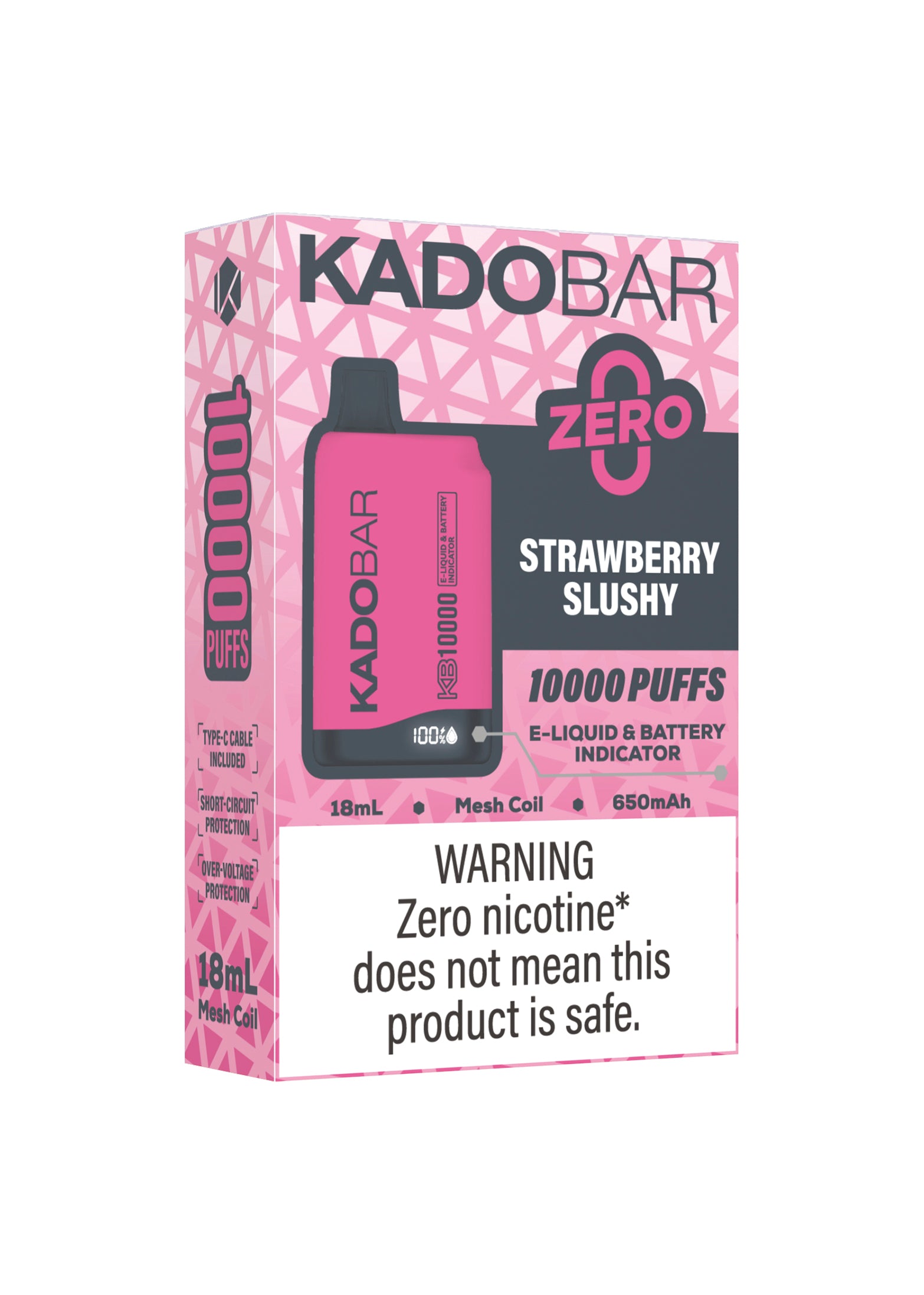 Kado Bar KB10000 ZERO Strawberry Slushy 0%