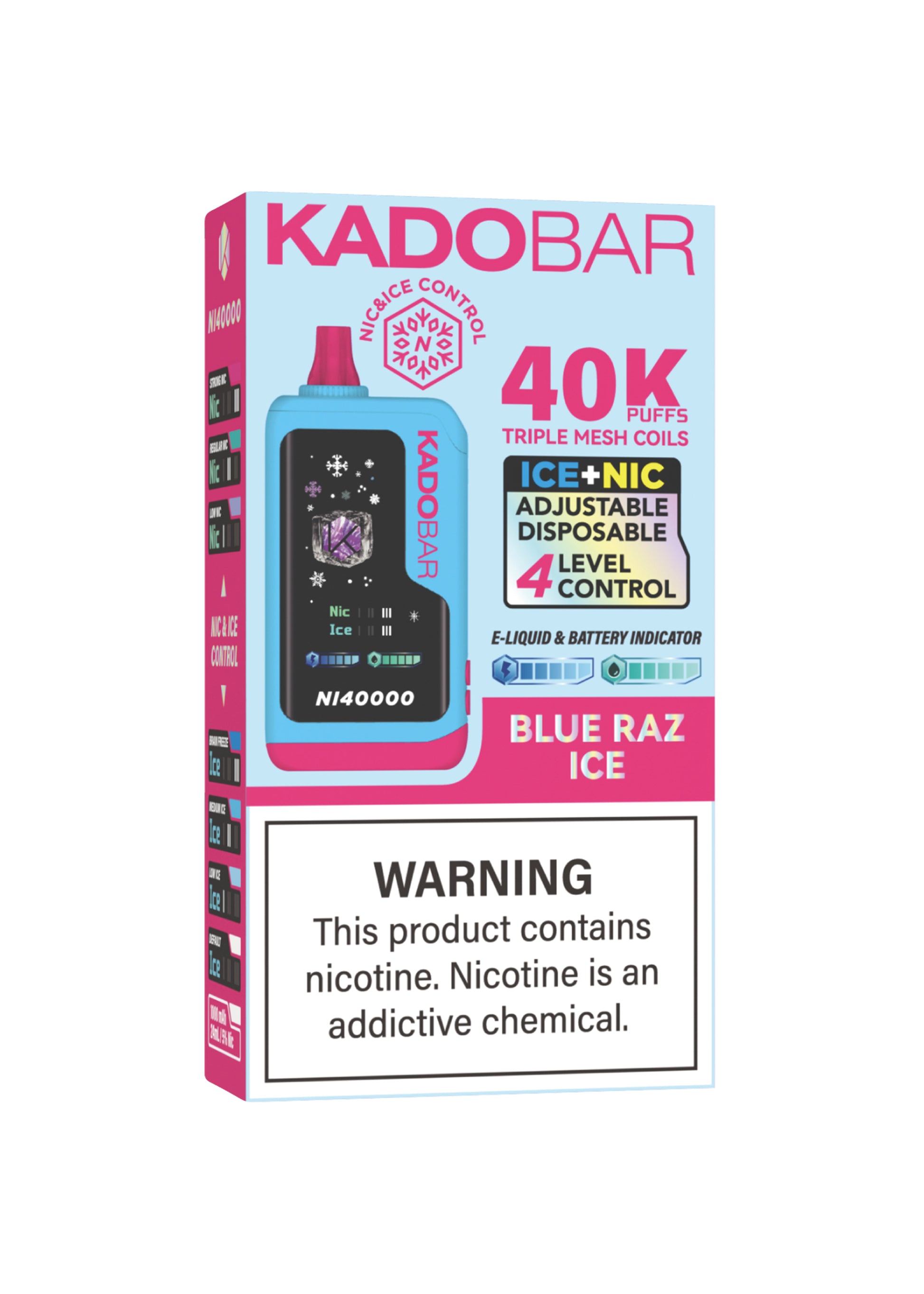 Kado Bar NI40K Ice-Nic Control Blue Raz Ice