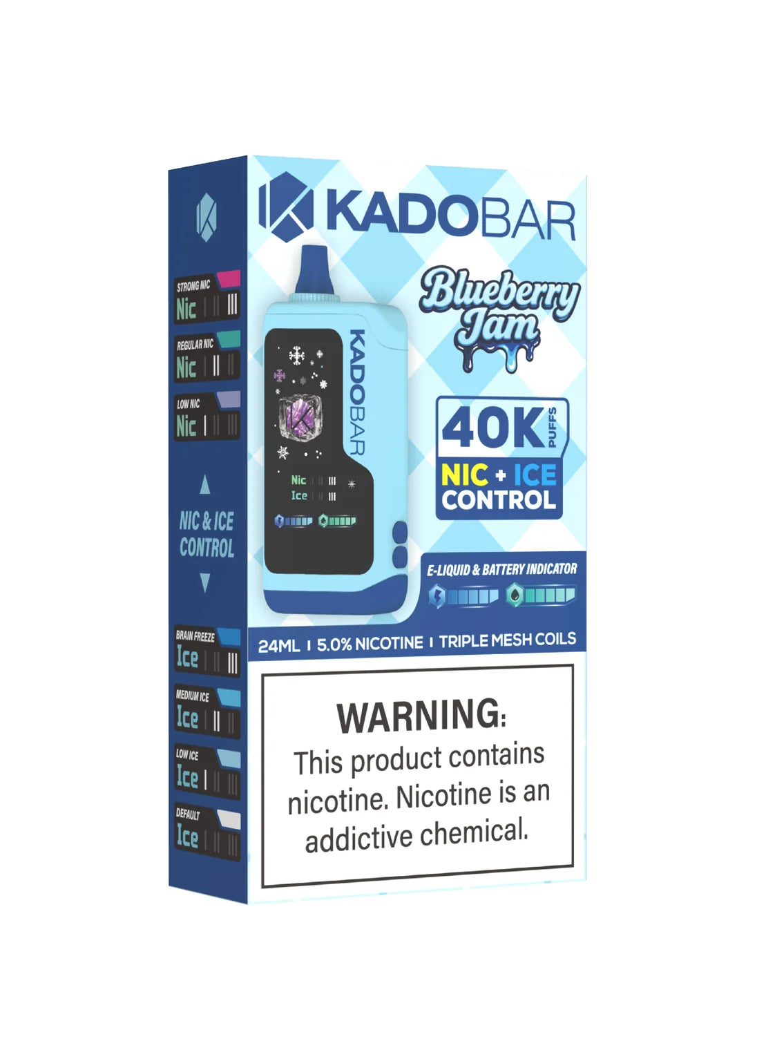 Kado Bar NI40K Ice-Nic Control Blueberry Jam