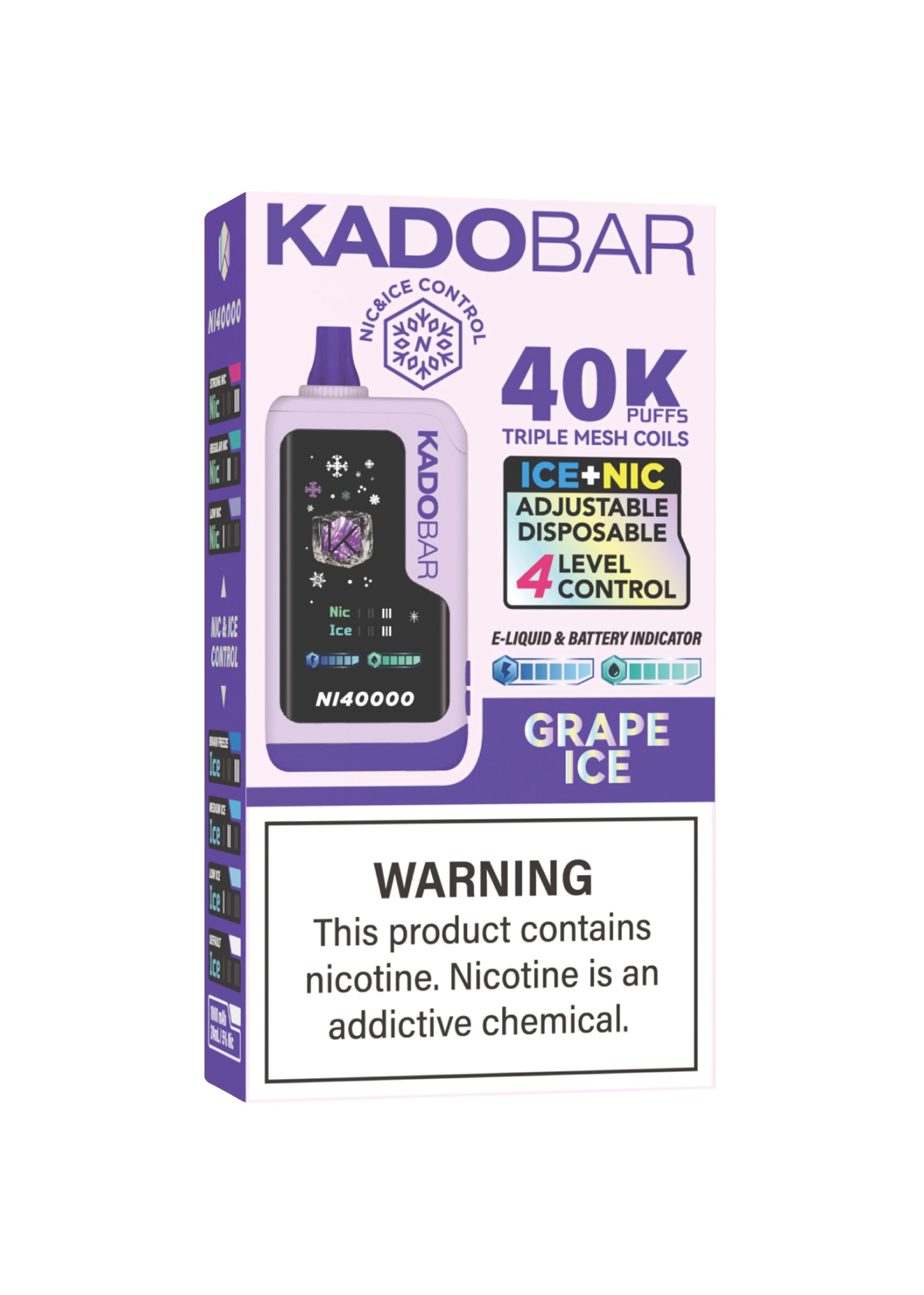 Kado Bar NI40K Ice-Nic Control Grape Ice