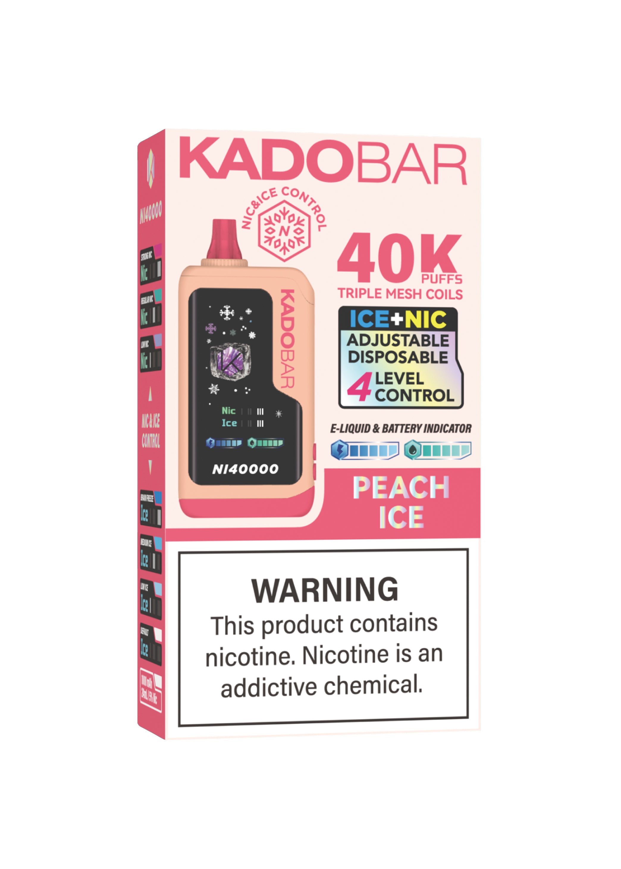 Kado Bar NI40K Ice-Nic Control Peach Ice