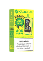 Kado Bar NI40K Sour-Nic Control Sour Pineapple Lime Baja